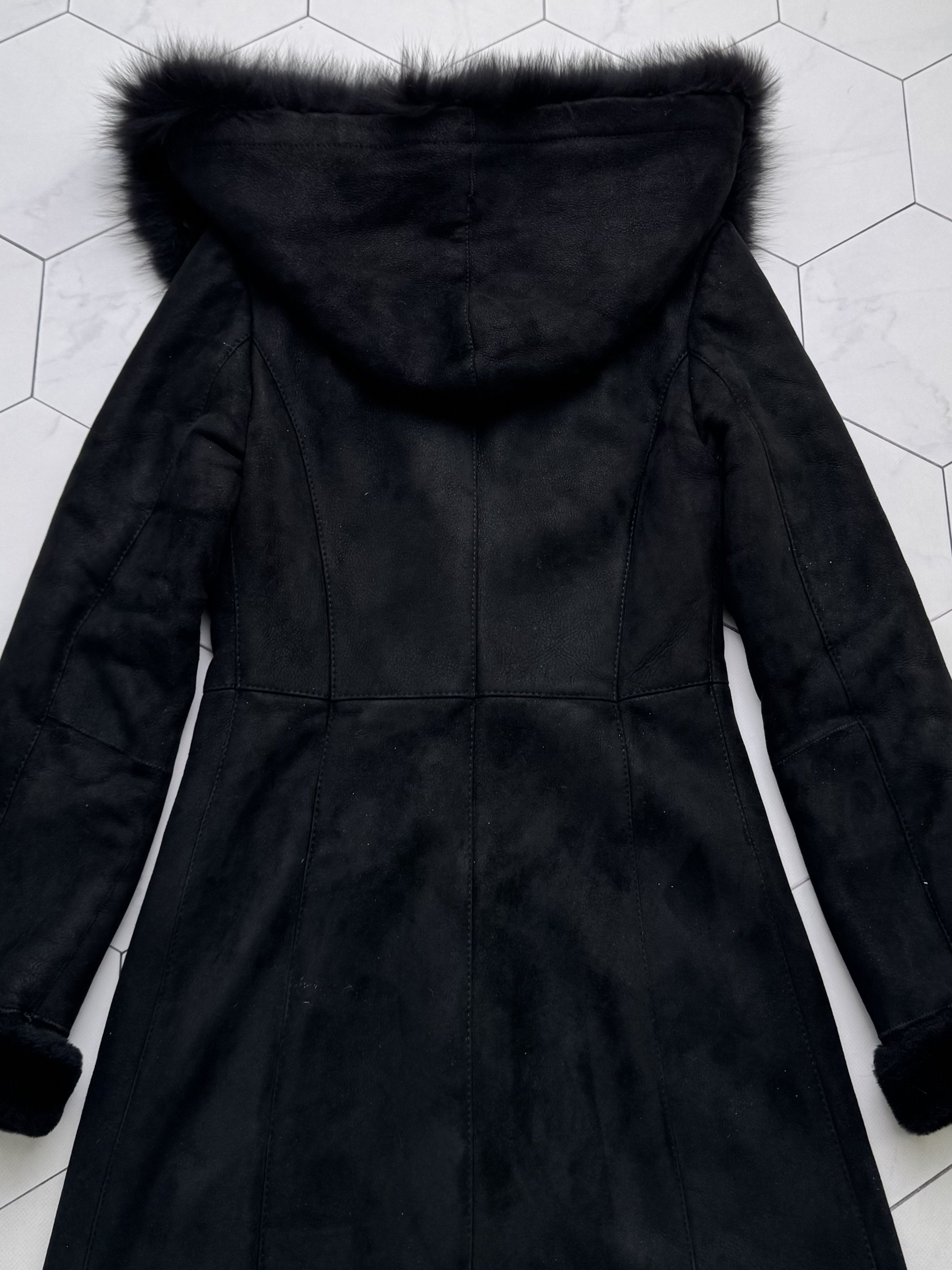 Vintage Vintage Real Sheepskin Coat Hooded Shearling Leather Coat B4 Size S / US 4 / IT 40 - 13 Thumbnail