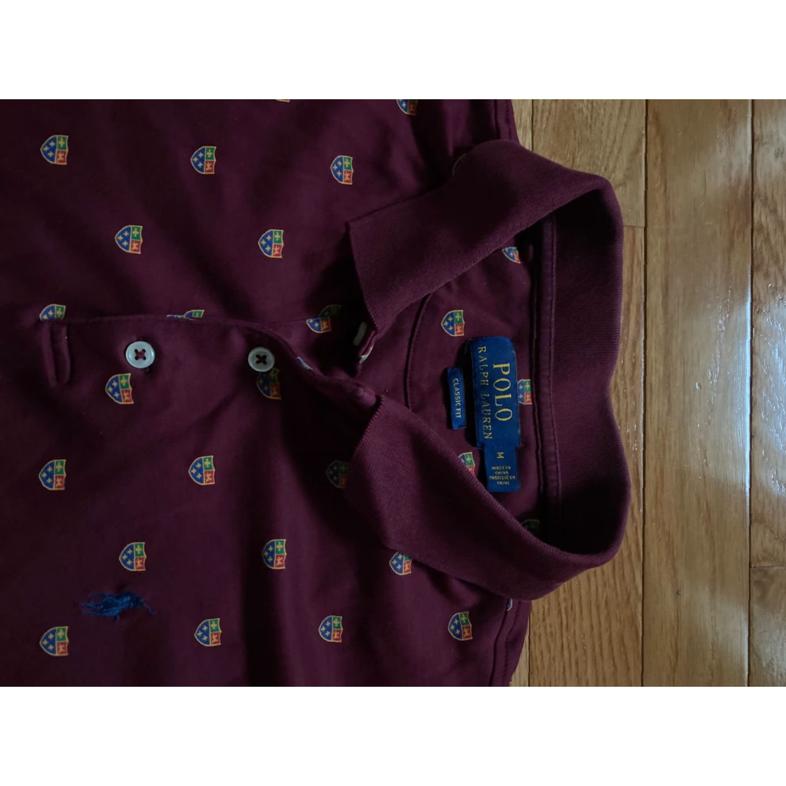 Polo Ralph Lauren Polo Ralph Lauren Crest All Over Print Polo Shirt Mens M Maroon Red Pony Shirt Polo Ralph Lauren Crest All Over Print Maroon Red Mens M Shirt Size US M / EU 48-50 / 2 - 3 Thumbnail