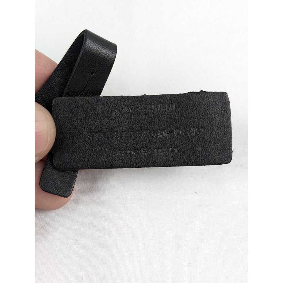 Saint Laurent Paris o1rshd1 Q:2 / Size: M / Metal Python Bangle in Black Size ONE SIZE - 7 Thumbnail