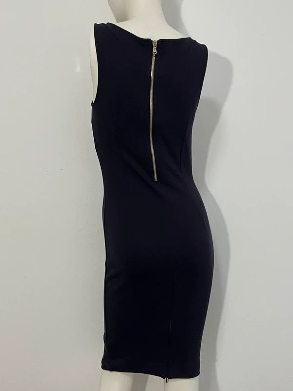 Patrizia Pepe Patrizia Pepe black draped dress viscose Size M / US 6-8 / IT 42-44 - 5 Thumbnail