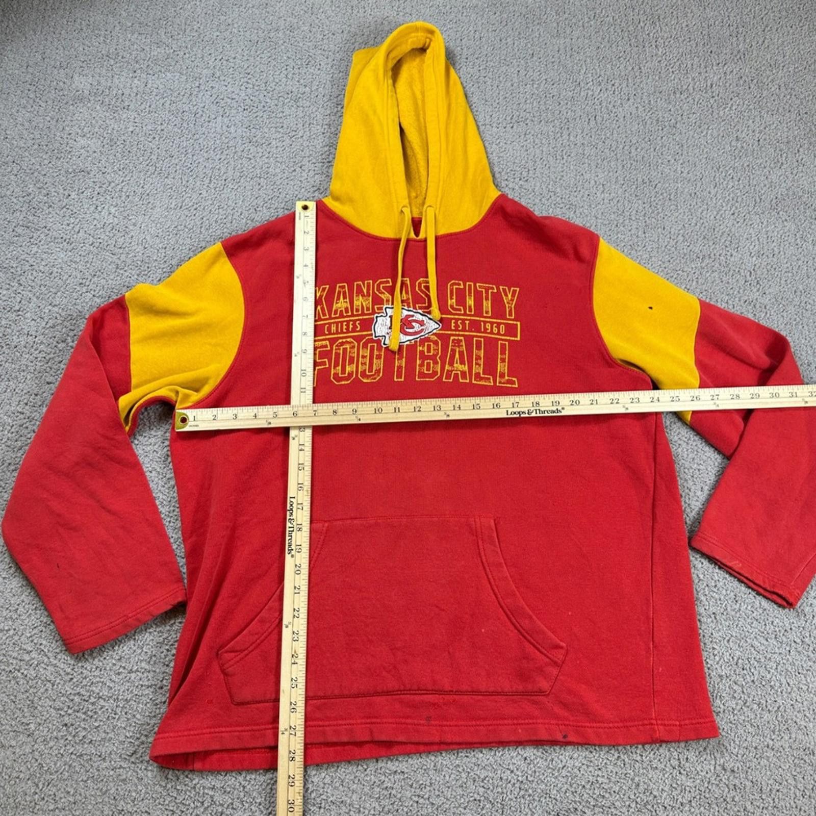 Other Kansas City Chiefs Hoodie Mens XL Yellow Football NFL Size US XL / EU 56 / 4 - 2 Thumbnail