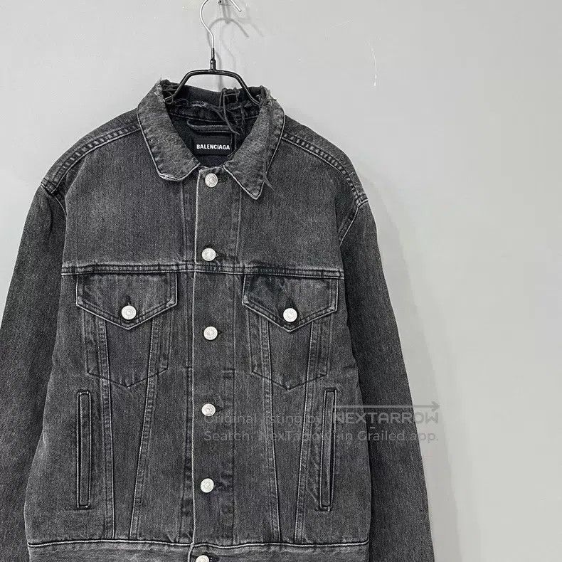 Balenciaga Balenciaga Double B Eco Logo Denim Jacket Size US M / EU 48-50 / 2 - 2 Thumbnail
