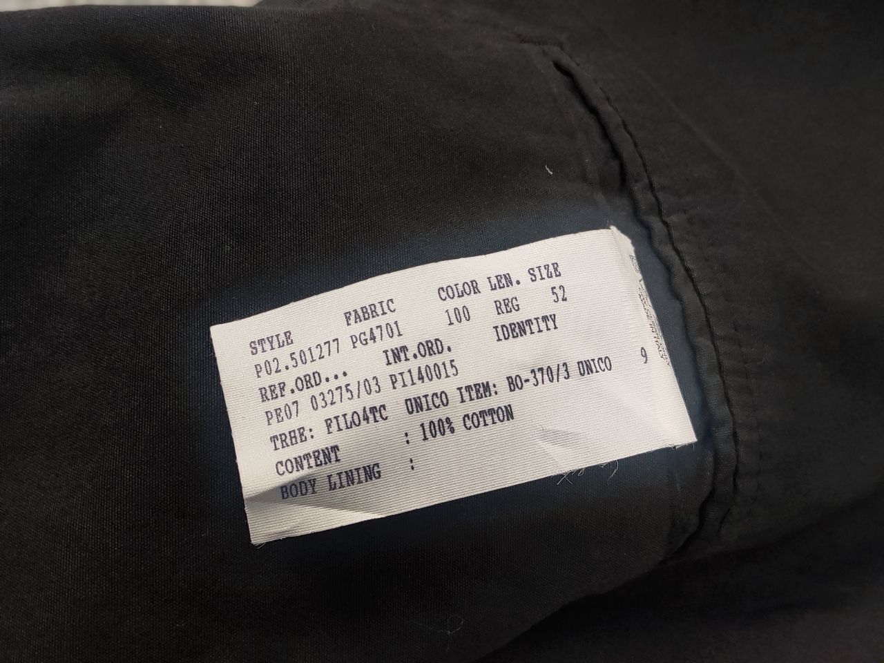 PIOMBO Piombo Italy Design Black Cotton Casual Blazer Jacket Size US L / EU 52-54 / 3 - 17 Thumbnail