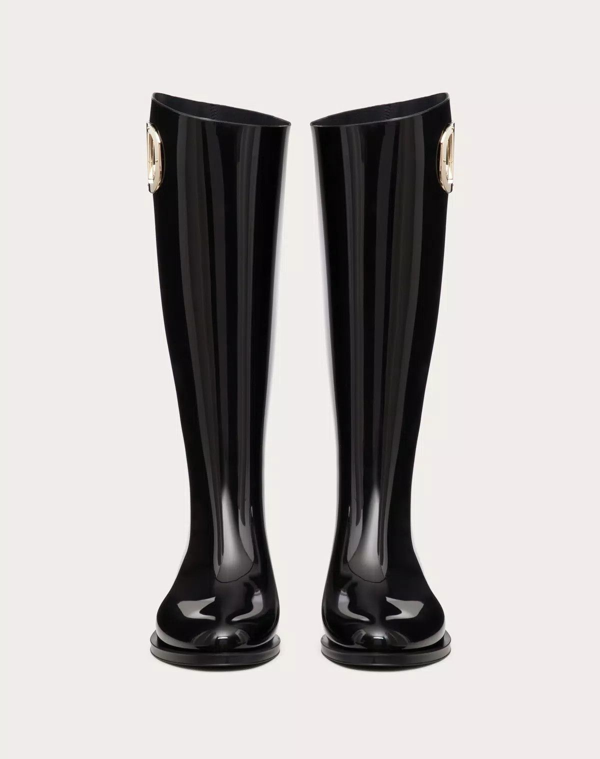 Valentino o1s1wg110426 Vlogo Type Rubber Boots 20mm in Nero Size US 6 / IT 36 - 4 Thumbnail