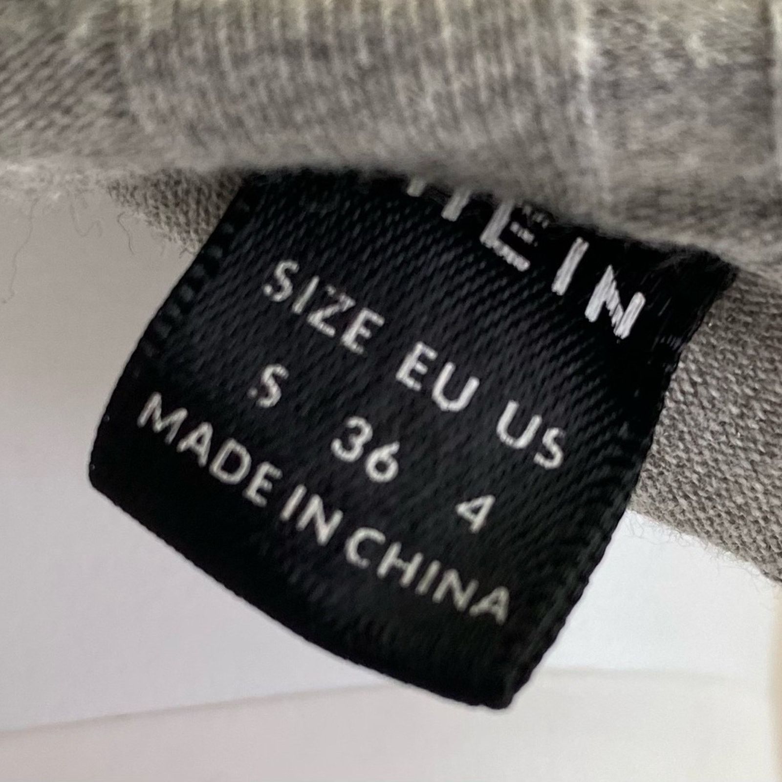 Shein SHEIN | Women's Fitted Gray Ribbed Cinch Tie Top | Small Size S / US 4 / IT 40 - 3 Thumbnail