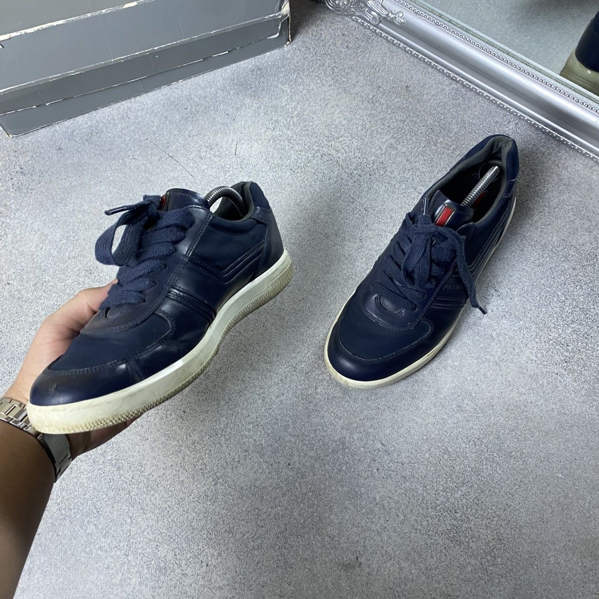 Prada PRADA Sneakers Leather Shoes Blue Size 7 Size US 7 / EU 40 - 3 Thumbnail