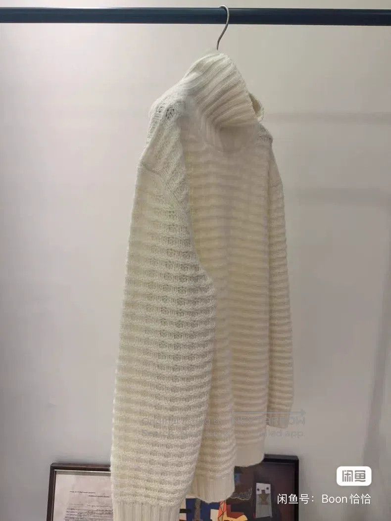 Loro Piana LORO PIANA Knitted sweater in high collar Size L / US 10 / IT 46 - 4 Thumbnail