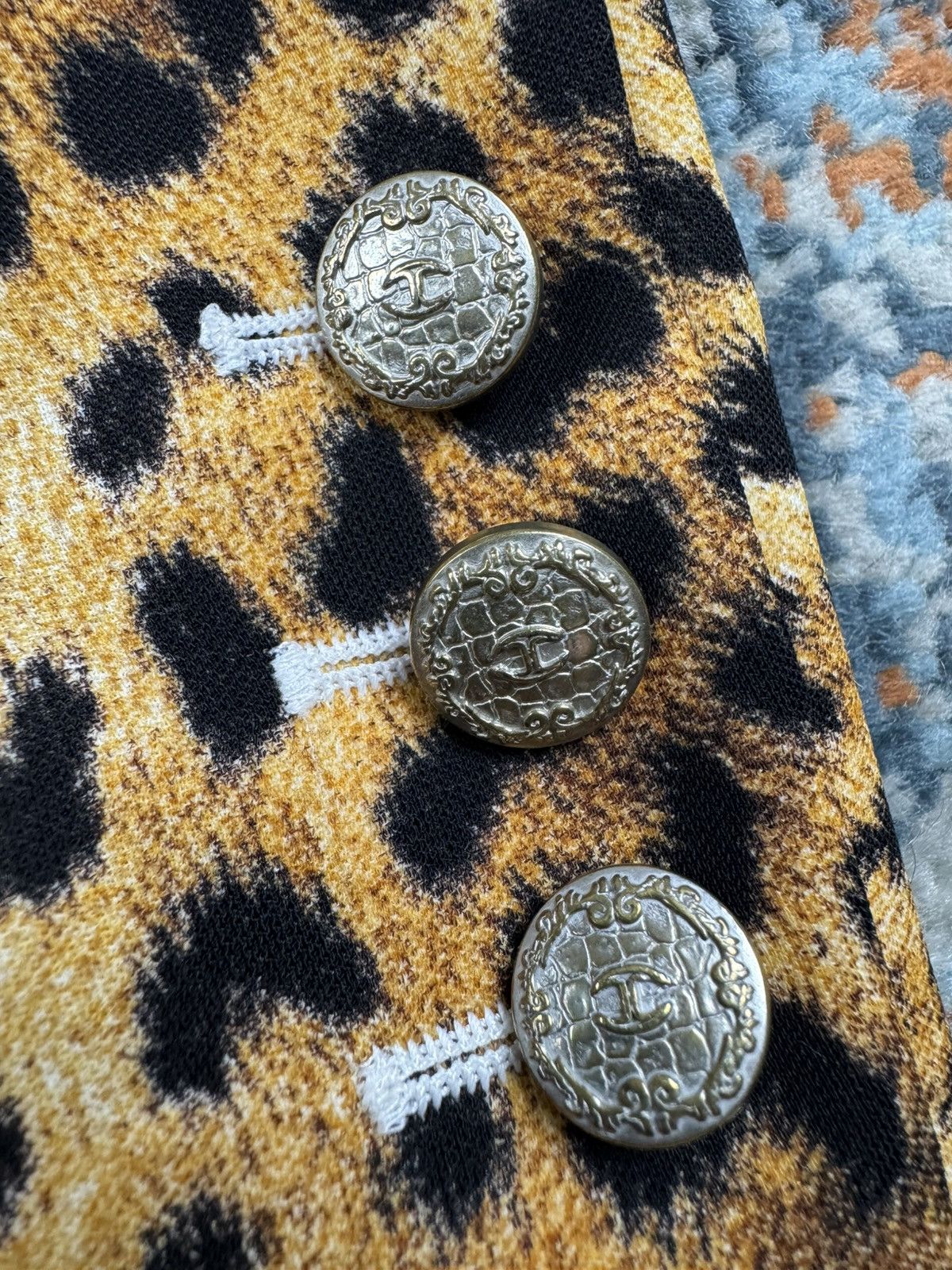 Just Cavalli Just Cavalli animal leopard print white blazer glamour y2k Size L / US 10 / IT 46 - 13 Thumbnail
