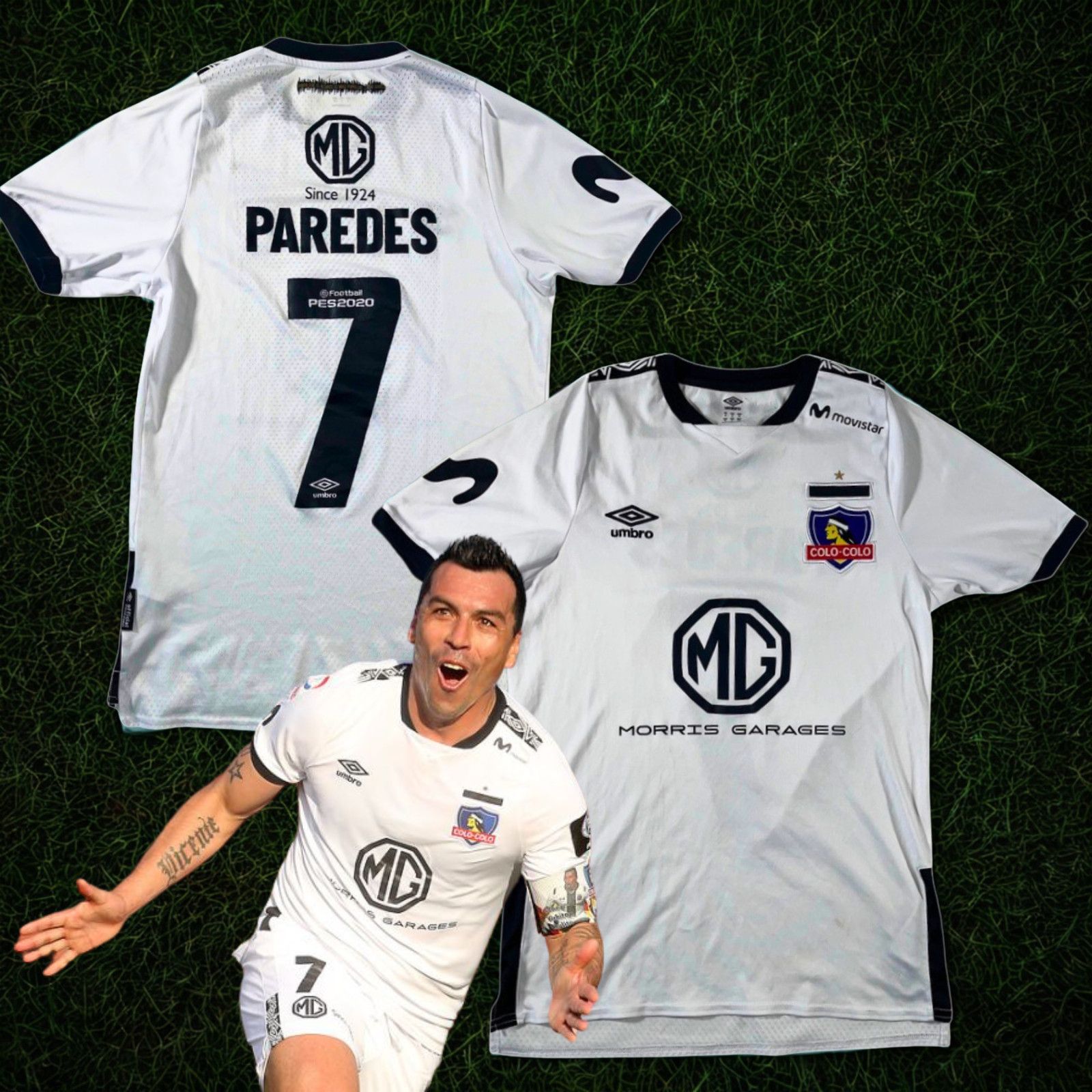 Umbro Colo Colo Esteban Paredes Umbro Soccer Jersey S Chile 2019 Size US S / EU 44-46 / 1 - 18 Thumbnail