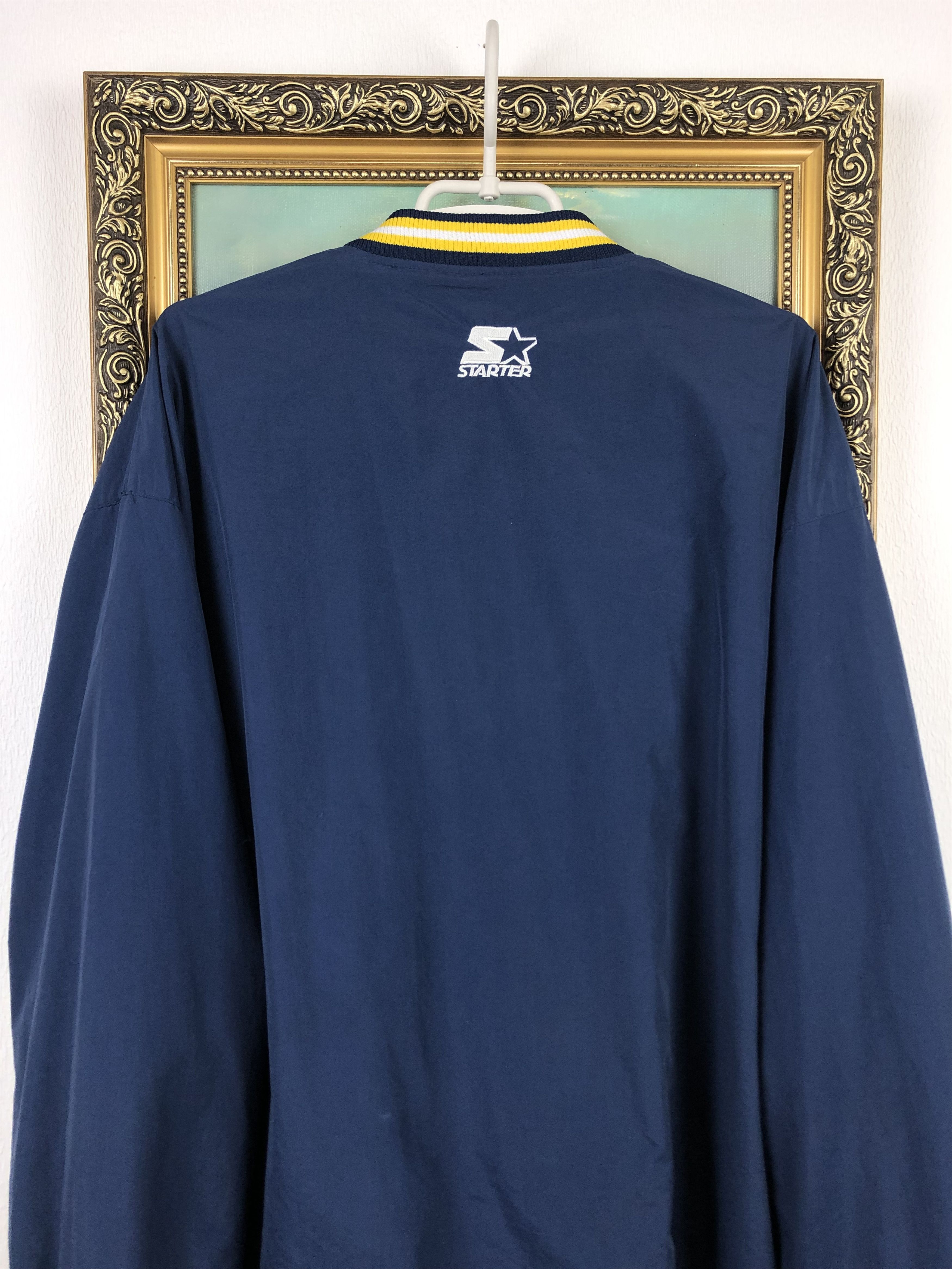 Starter Vintage Michigan Wolverines Jacket Sweatshirt Reversible Size US L / EU 52-54 / 3 - 12 Thumbnail