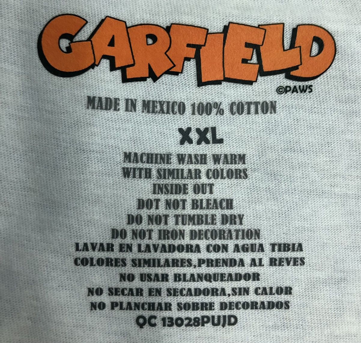 Vintage Vintage Garfield Never Hit Soft T-Shirt Size US XXL / EU 58 / 5 - 10 Thumbnail