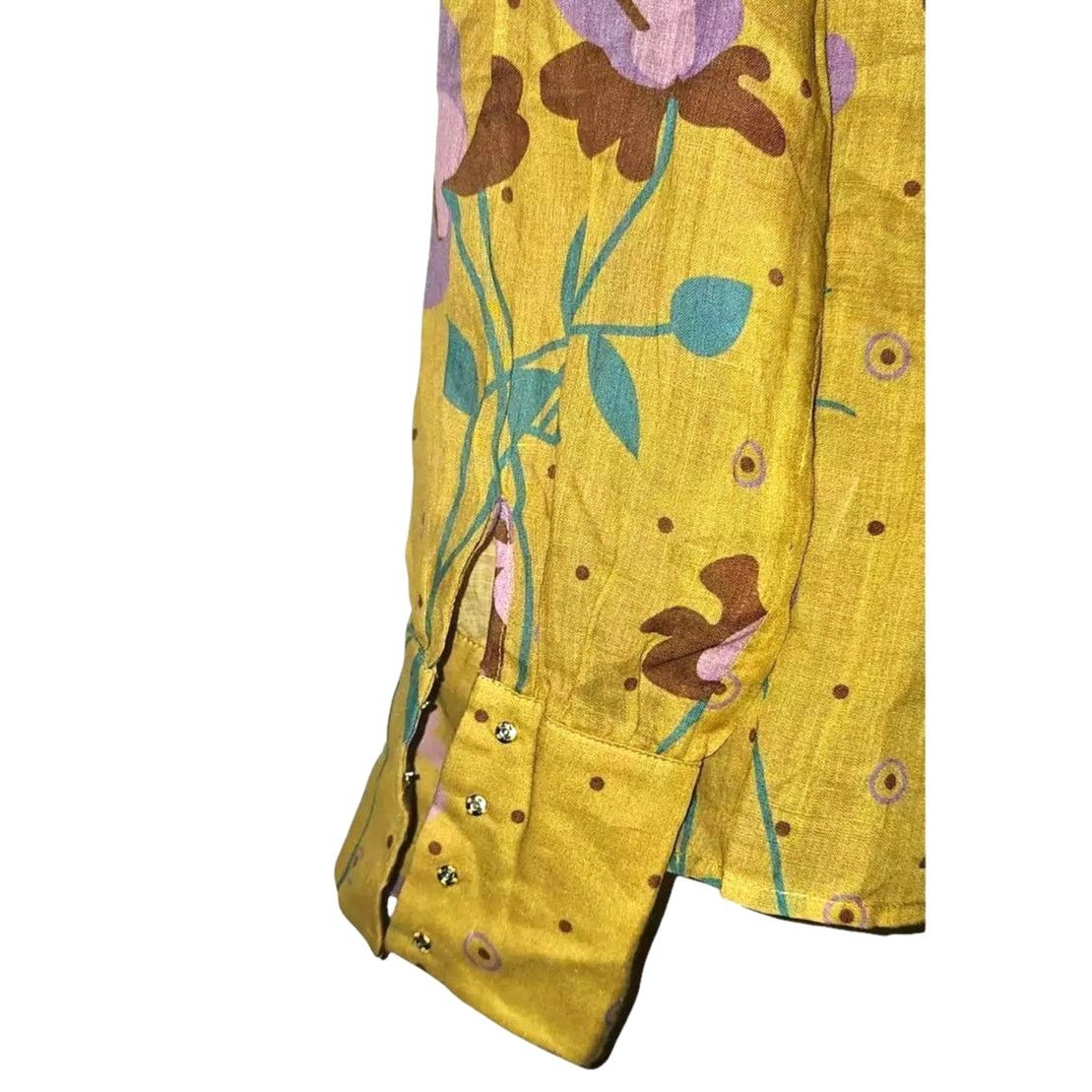 Free People NWT Free People ANTIK BATIK Ossie Blouse XS $343 Yellow Size XS / US 0-2 / IT 36-38 - 3 Thumbnail