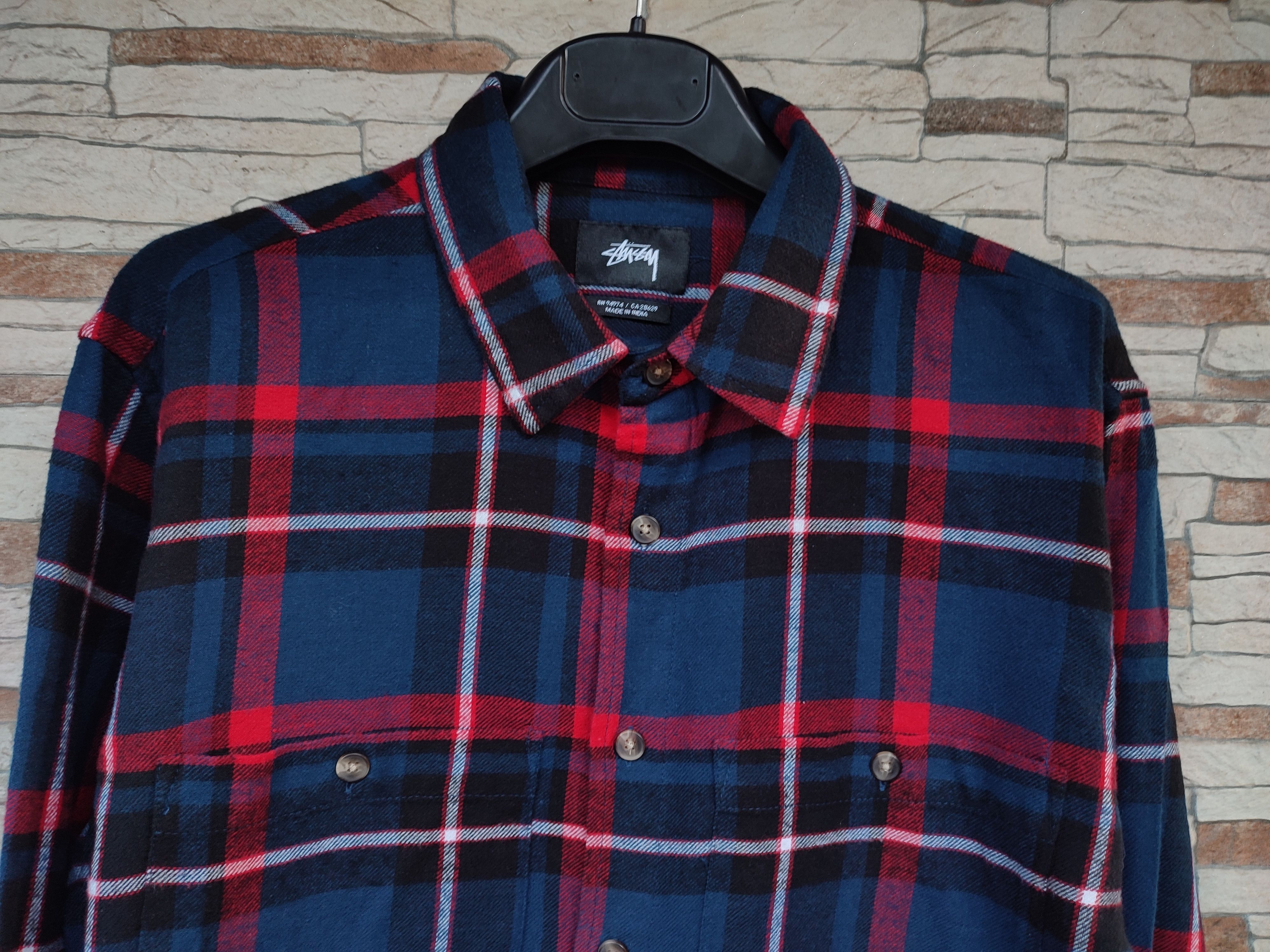 Stussy × Vintage Vintage Style Stussy Flannel Button-Up Shirt Size US M / EU 48-50 / 2 - 2 Thumbnail