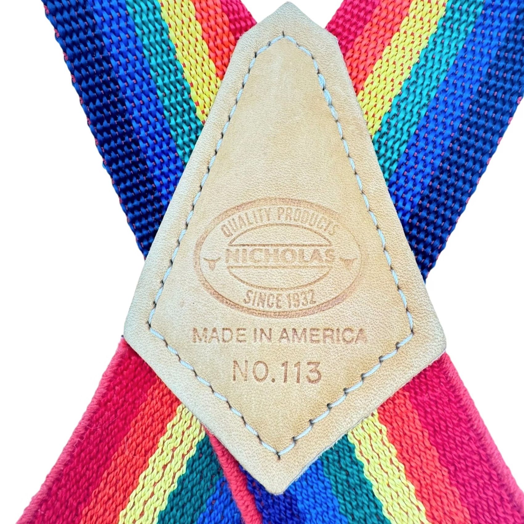 NICHOLAS VINTAGE Nicholas Rainbow Pride Suspenders 2 Inch Wide No. 113 Unisex Men Women Clothing Accessories Suspenders Multifarbe Rainbow Pride Size ONE SIZE - 5 Thumbnail