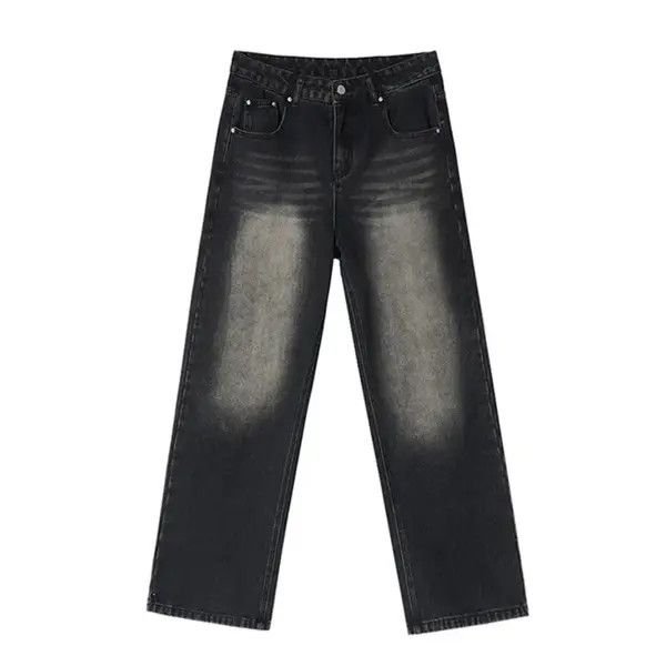 VIBE Black Baggy Washed Denim Jeans Size US 30 / EU 46 - 6 Thumbnail