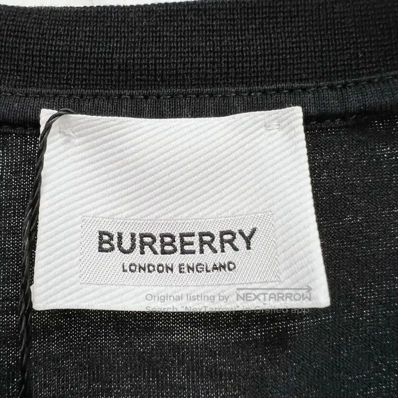 Burberry Burberry Kingdom Black Cotton Short Sleeve T-Shirt. Size US L / EU 52-54 / 3 - 5 Thumbnail