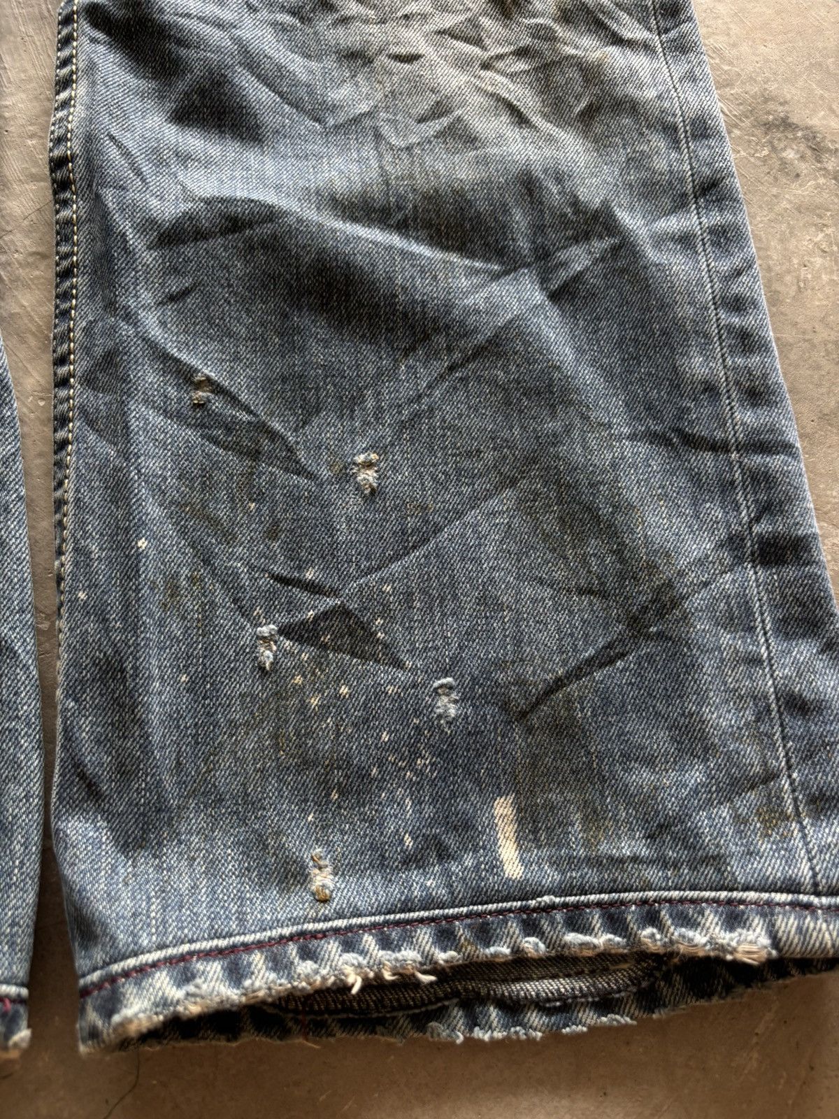 Diesel DIESEL distressed jeans rusty wash splatter punk grunge goth Size US 29 - 14 Thumbnail