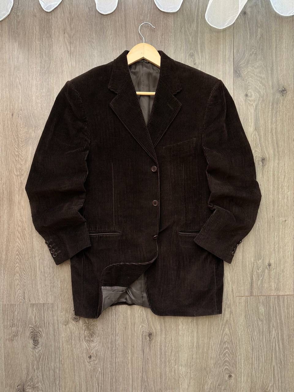 Canali × Vintage Vintage Men’s Brown Velvet Smoking Jacket Blazer Canali Size 50R - 2 Thumbnail