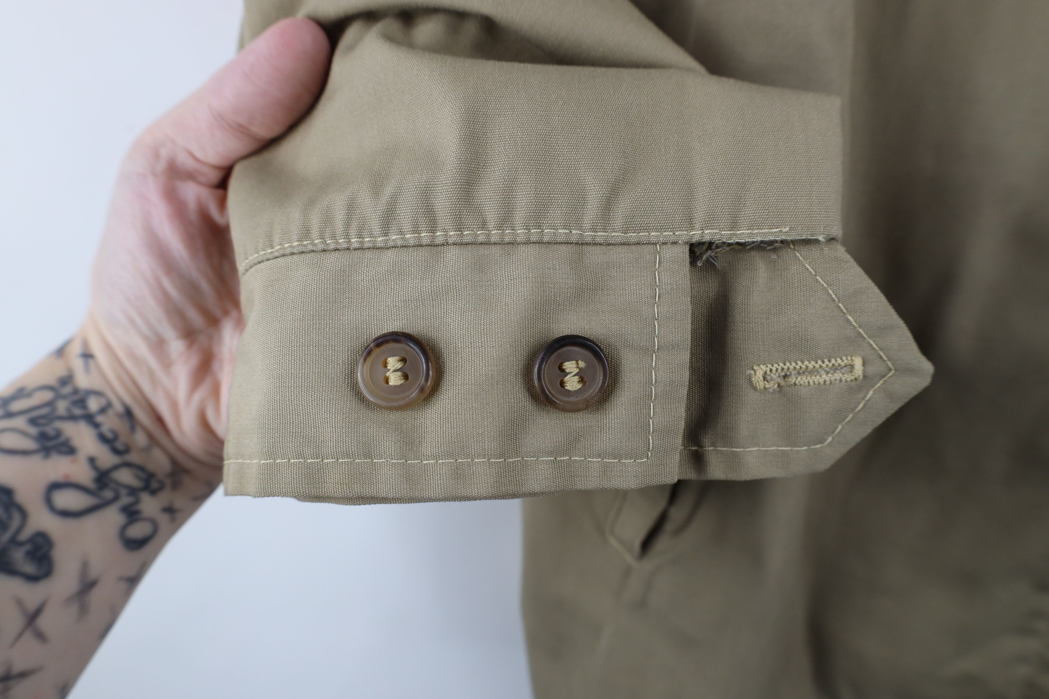 Vintage Vintage 70s Streetwear Cafe Racer Bomber Jacket Beige USA Size US M / EU 48-50 / 2 - 5 Thumbnail