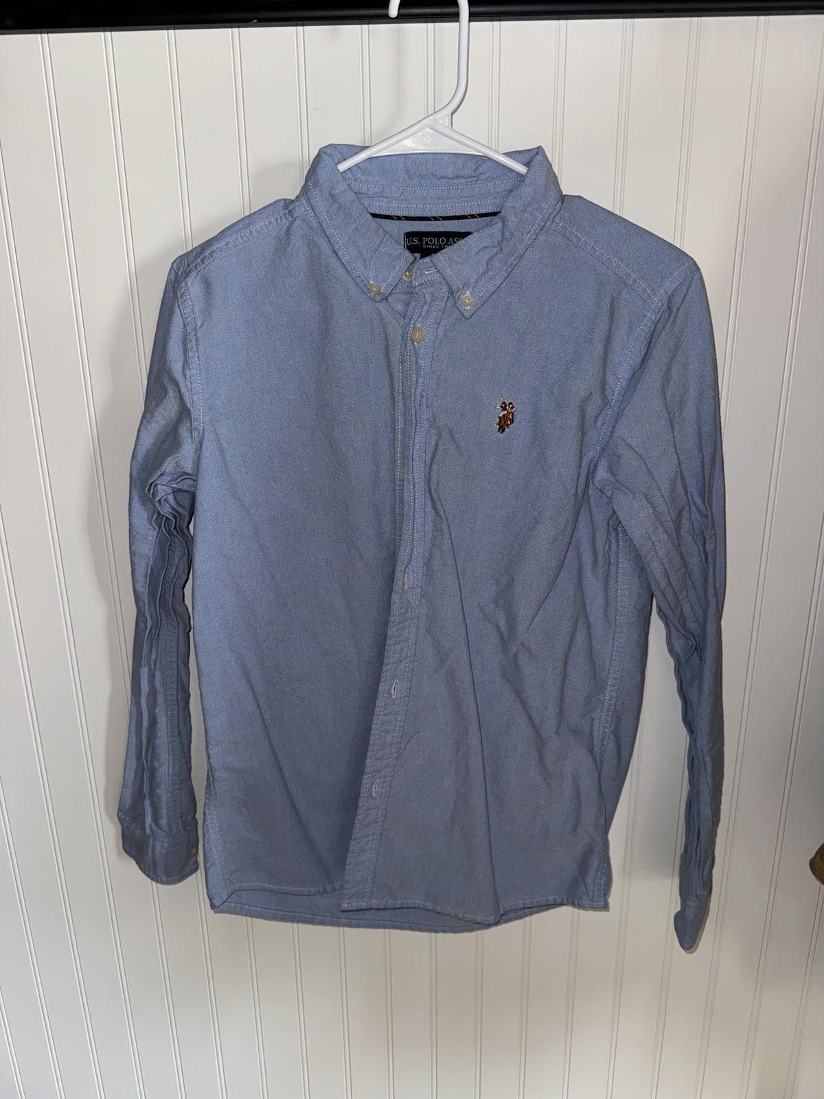 U.S. Polo Assn. U.S. Polo Assn. Men's Light Blue Button-Down Shirt XXL Size US XXL / EU 58 / 5 - 1 Thumbnail