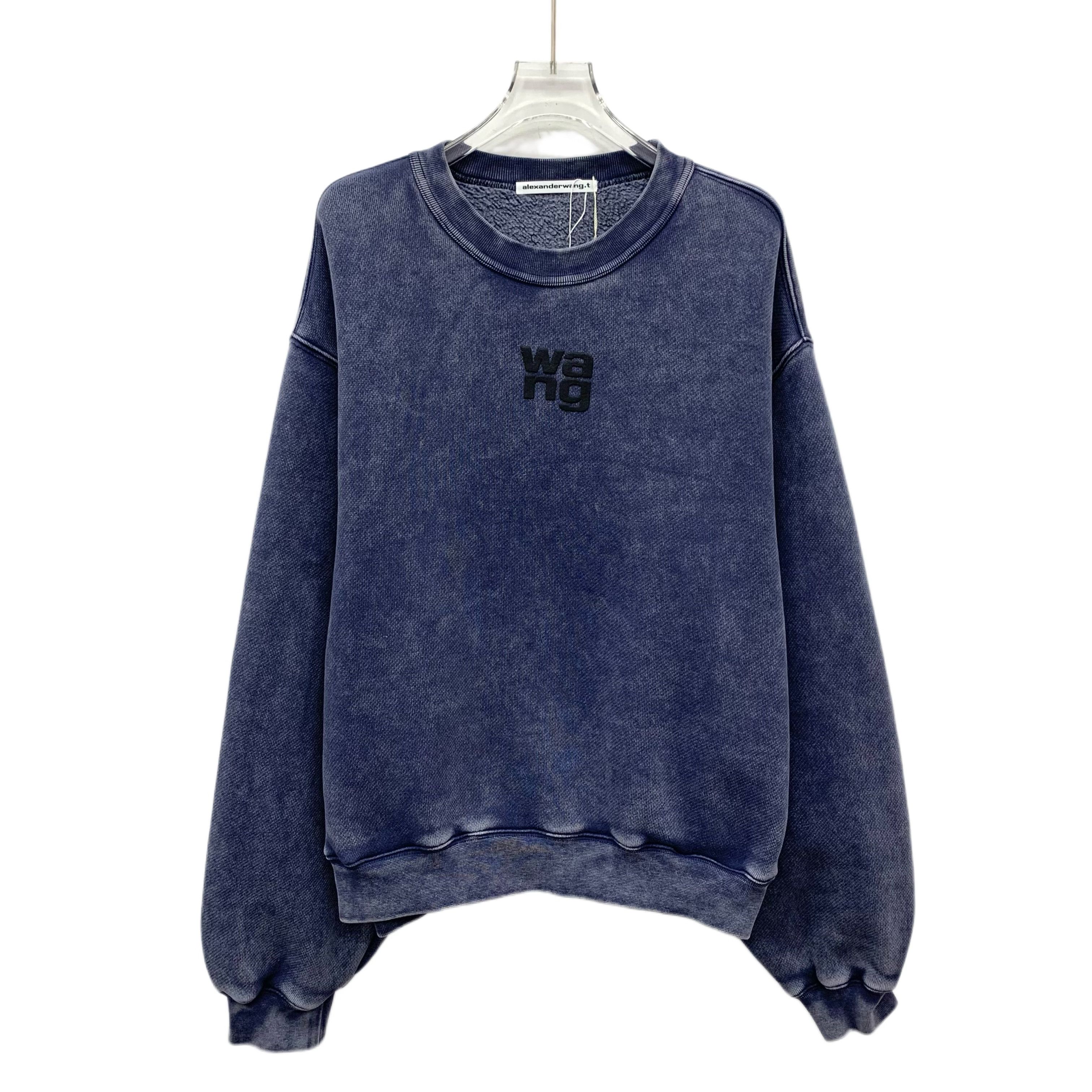 Alexander Wang Alexander Wang Washed Logo Sweatshirt Navy (M) Size US M / EU 48-50 / 2 - 1 Thumbnail