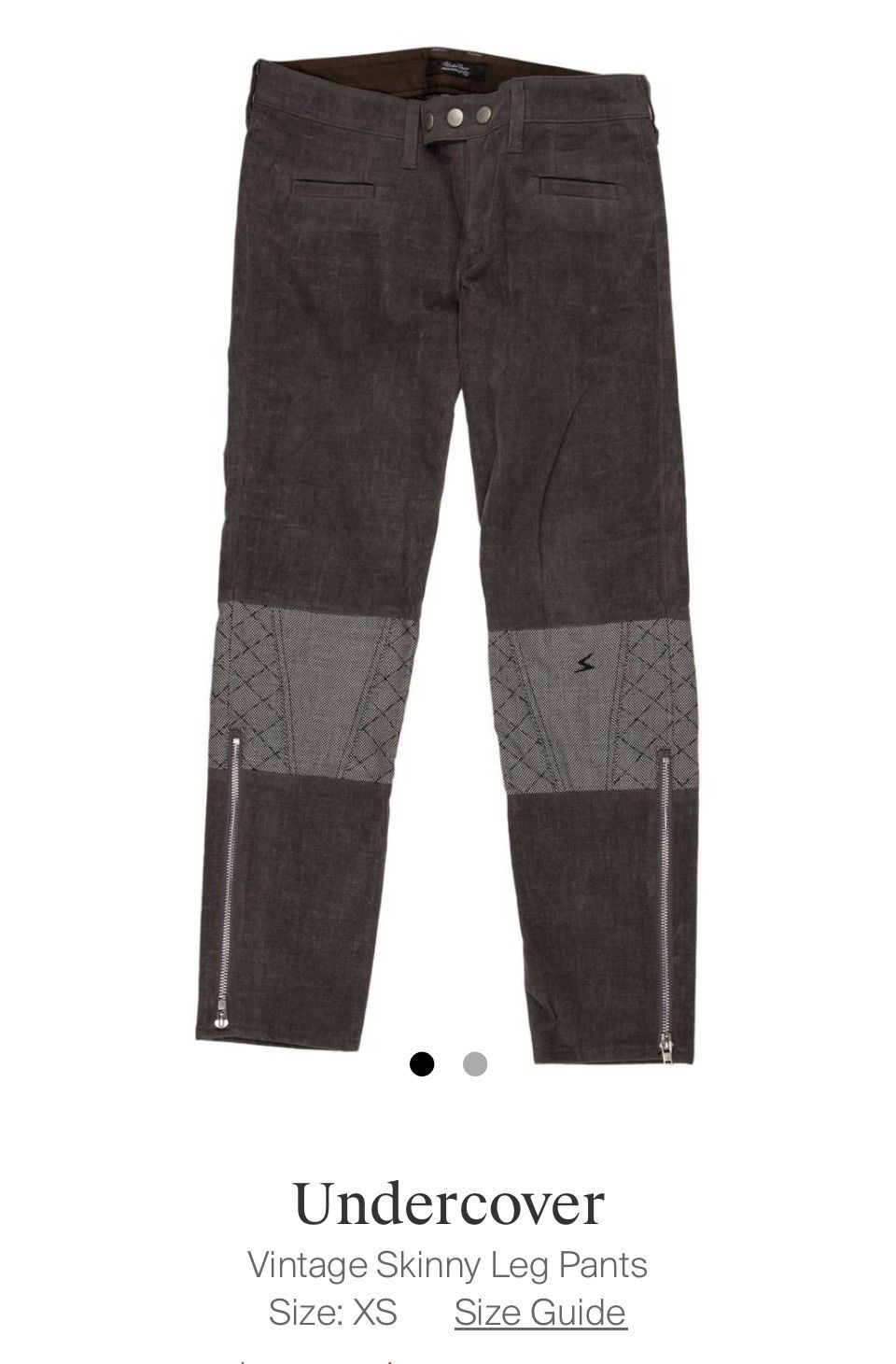 Undercover Undercover skinny capri with Patti Smith Lighting Bolt Size 29" - 1 Thumbnail