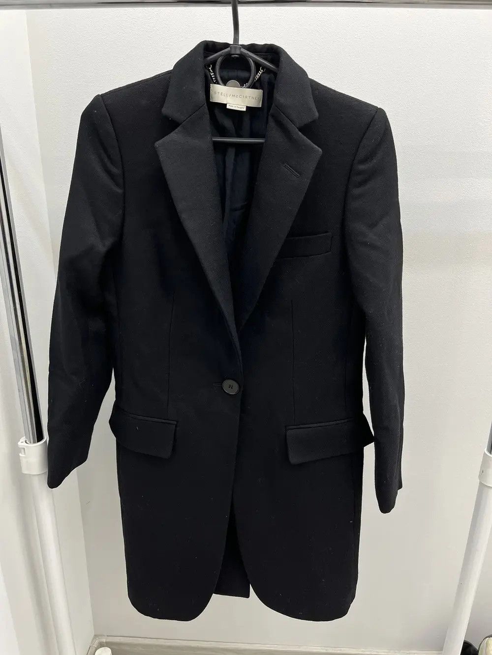 Stella McCartney Stella McCartney Single Button Classic Wool Coat Size S / US 4 / IT 40 - 1 Thumbnail
