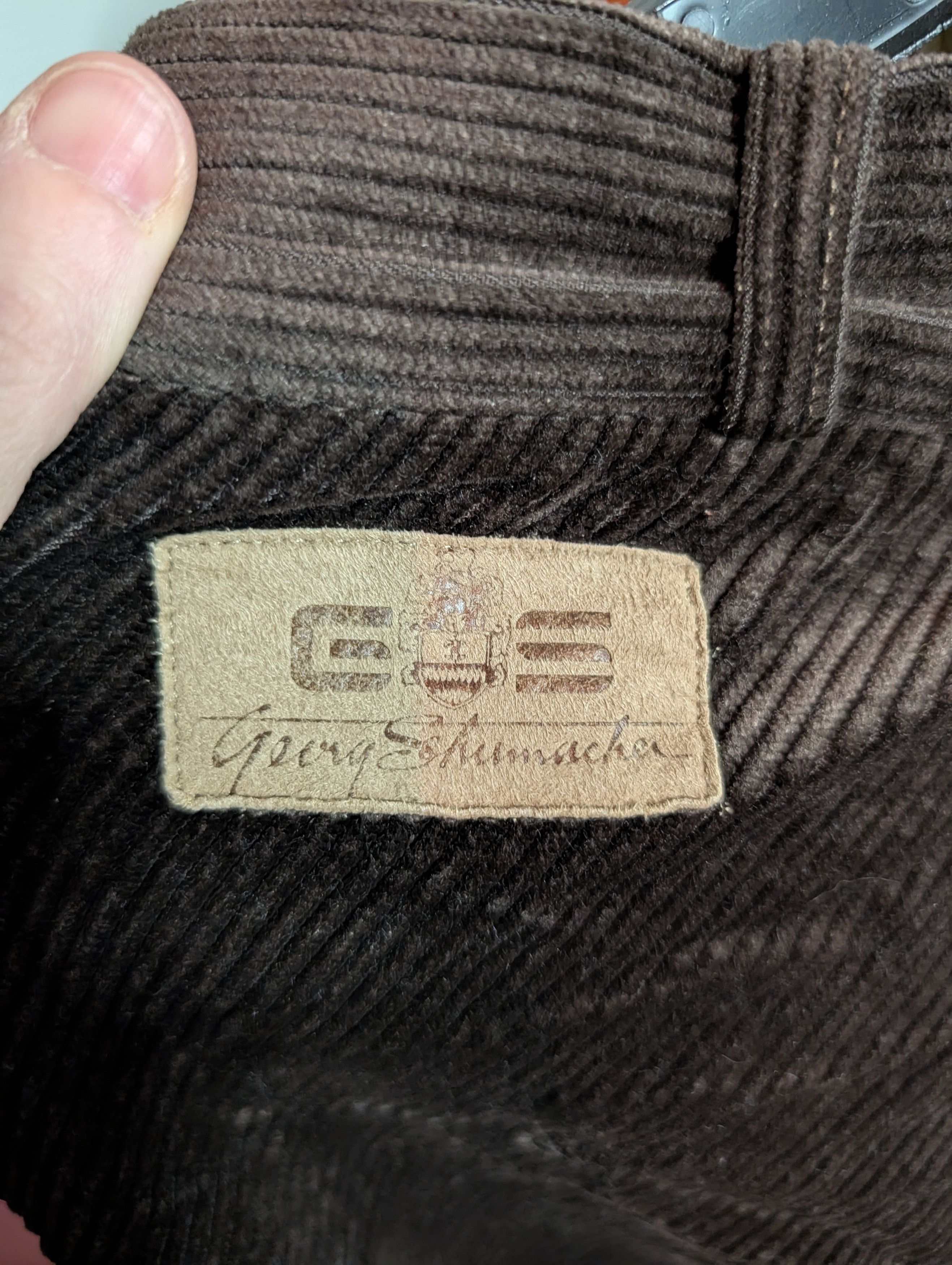 Vintage Gerry Schumacher VTG corduroy leather knee ski pants Size US 30 / EU 46 - 8 Thumbnail