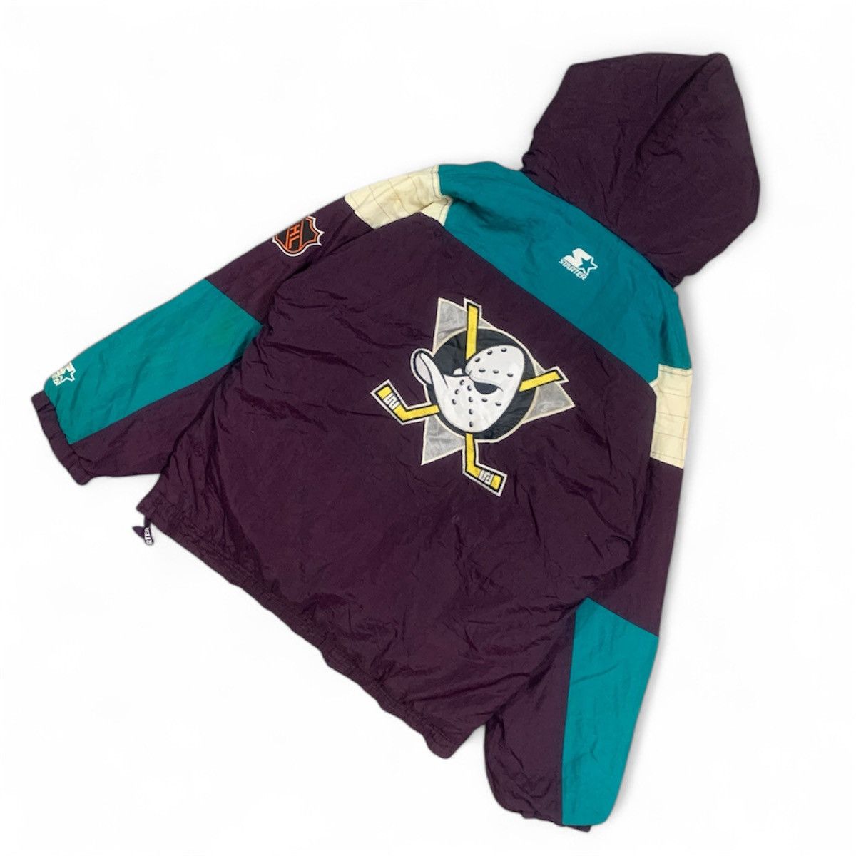 Starter Vtg 90's Mighty Ducks of Anaheim NHL Starter Jacket Size US L / EU 52-54 / 3 - 6 Thumbnail