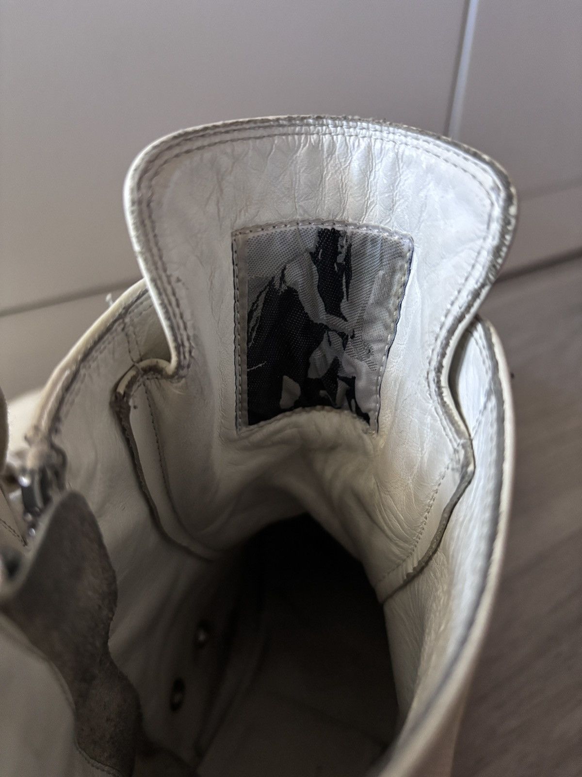 Rick Owens Mainline Ramone High Milk White Size US 8 / EU 41 - 5 Thumbnail