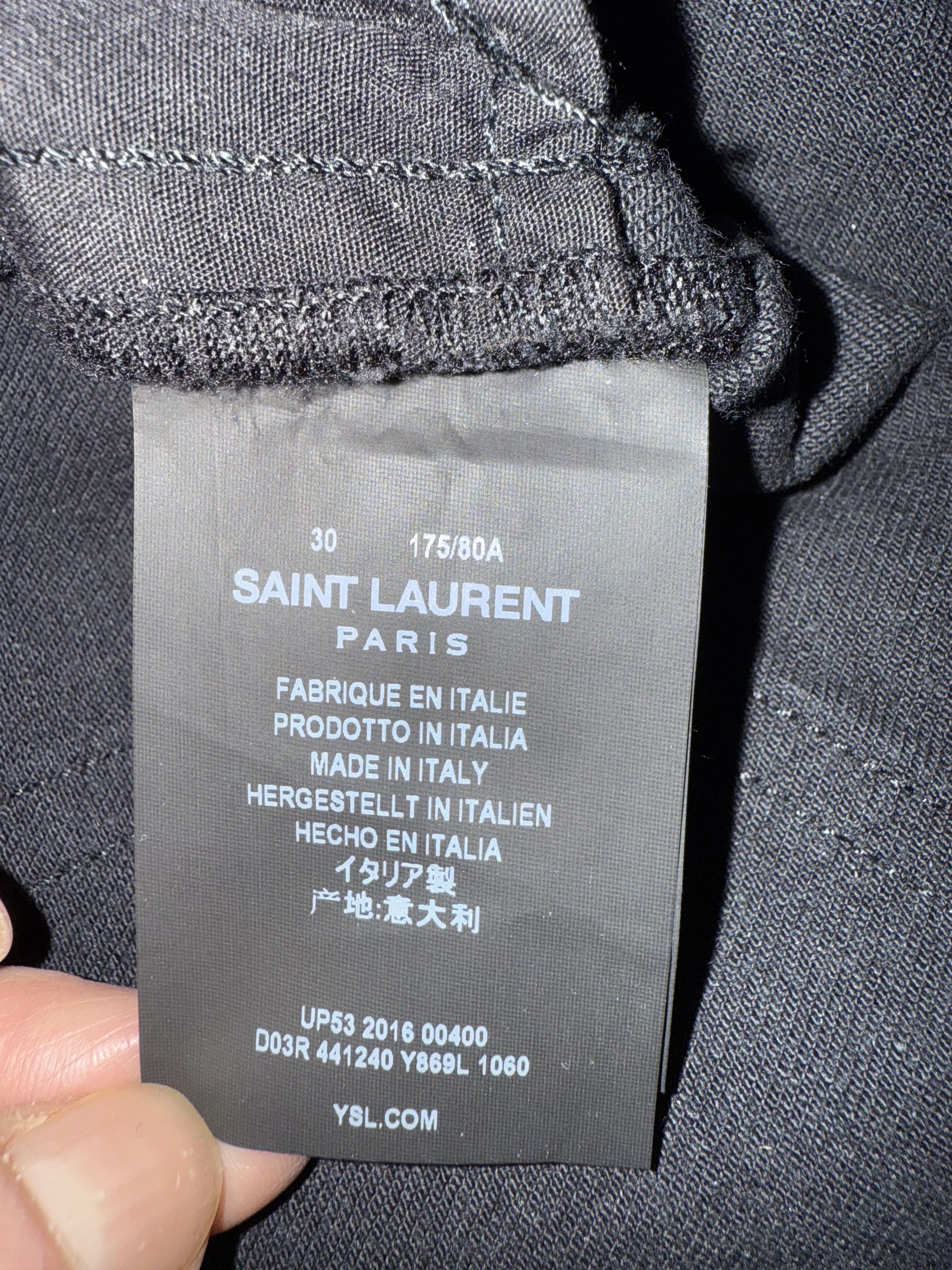 Saint Laurent Paris Scratch on the knee slim fit Size US 30 / EU 46 - 8 Thumbnail