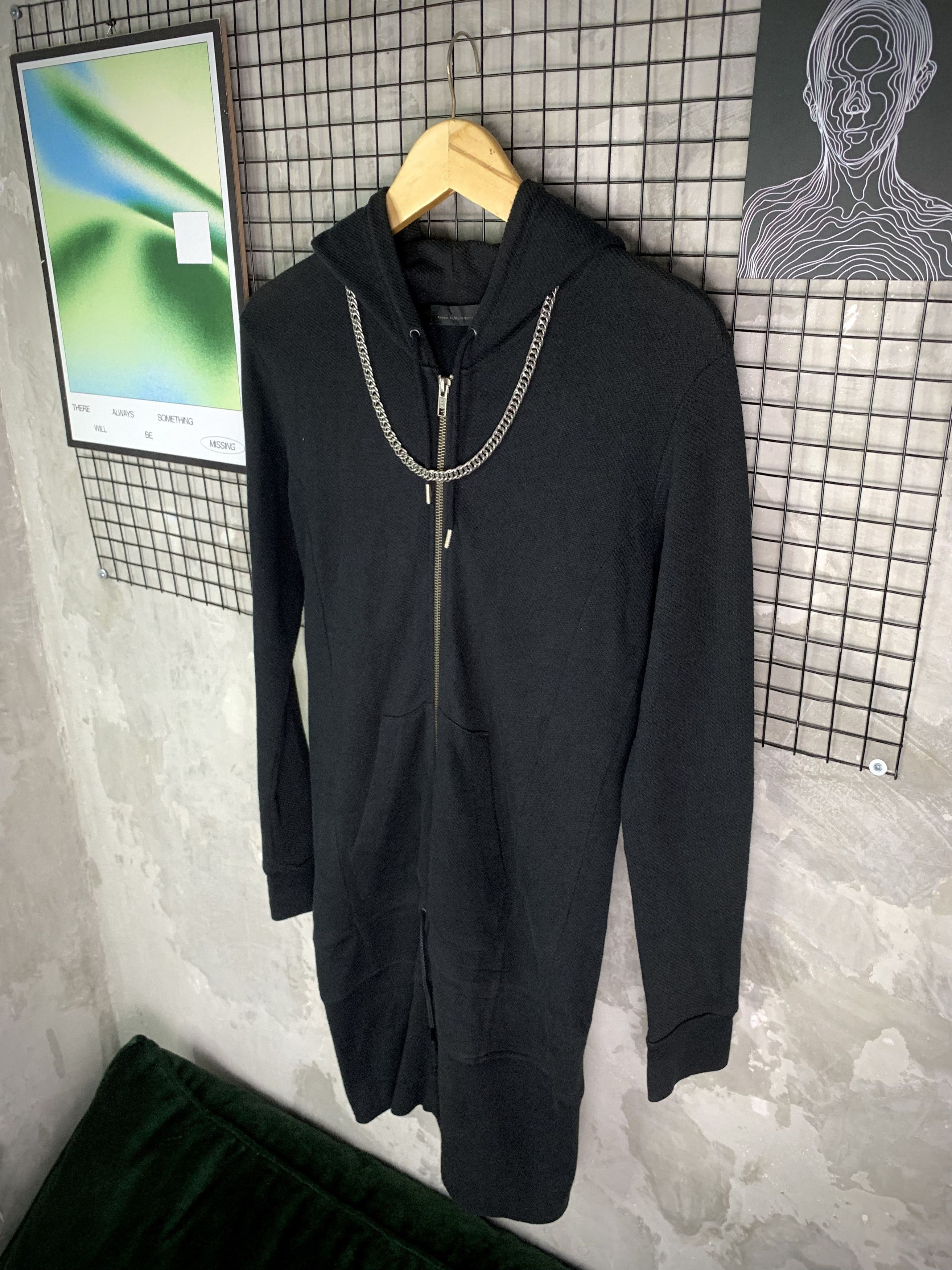 Schlussel Schlussel Longline Gothic Double Zip Up Hoodie Size US S / EU 44-46 / 1 - 2 Thumbnail