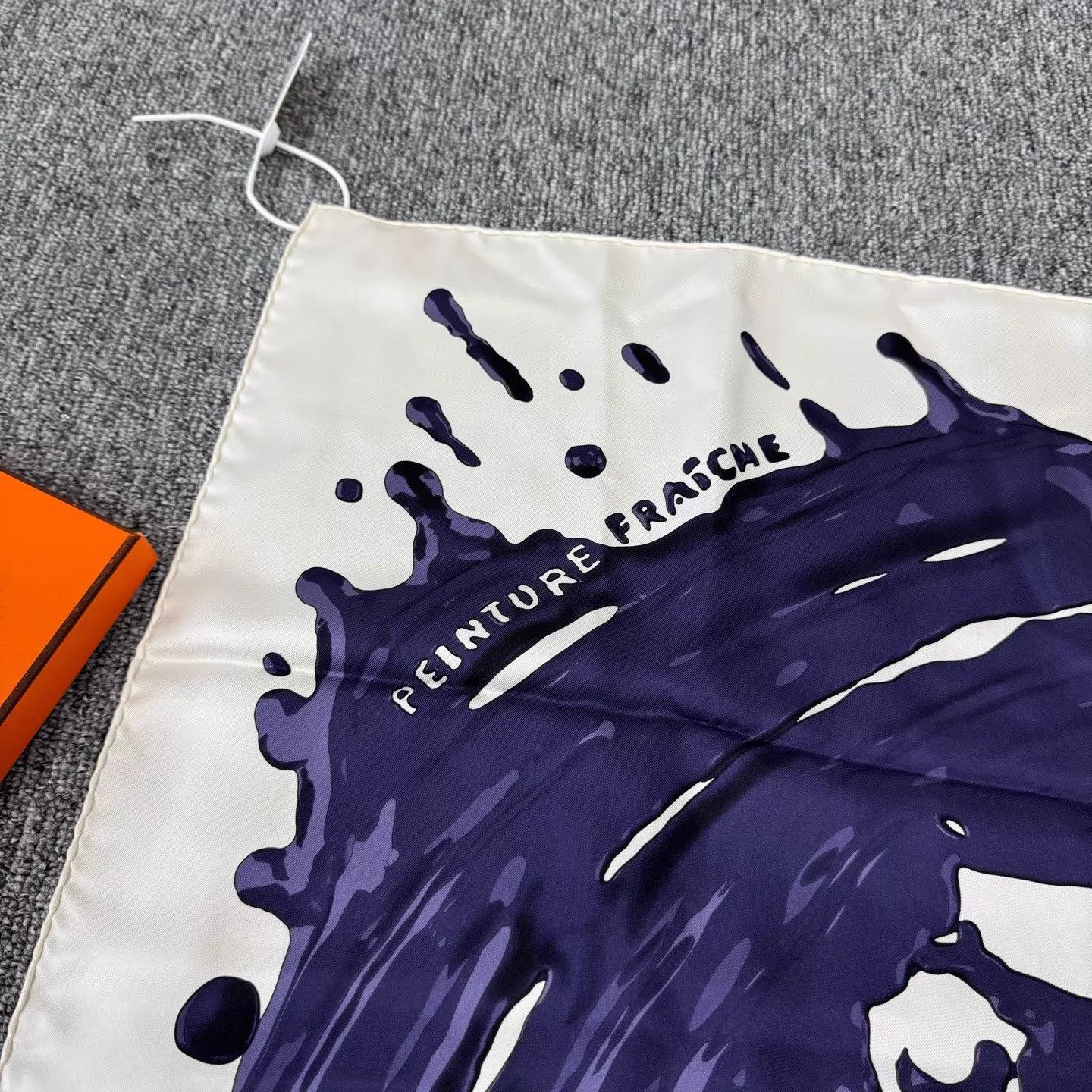Hermes Hermes 99 New Ink Splatter Scarf 90x90cm Classic Size ONE SIZE - 4 Thumbnail