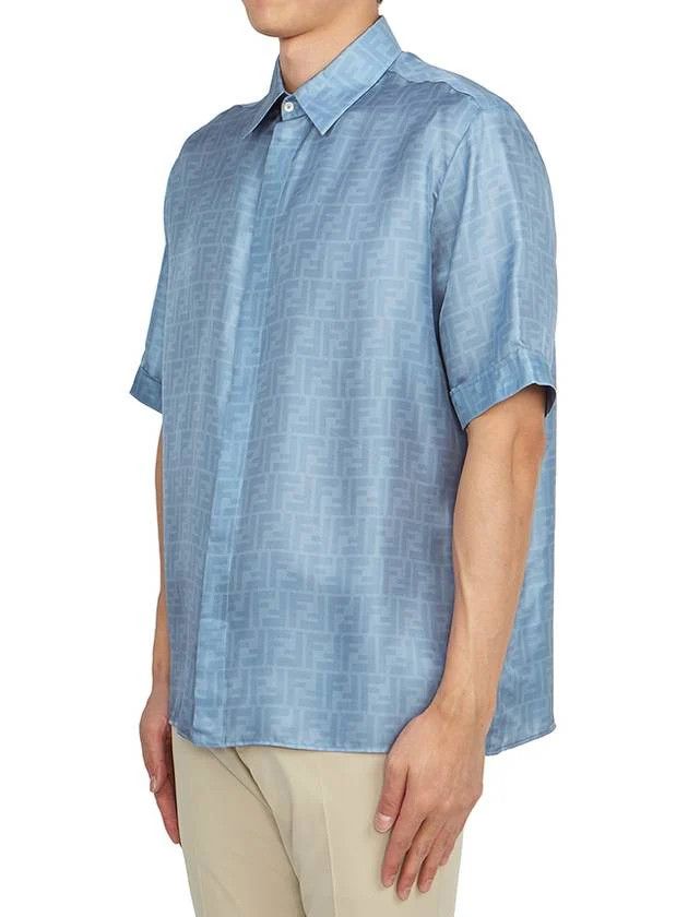Fendi o1w1db10325 FS0795 Shirt in Blue Size US S / EU 44-46 / 1 - 3 Thumbnail