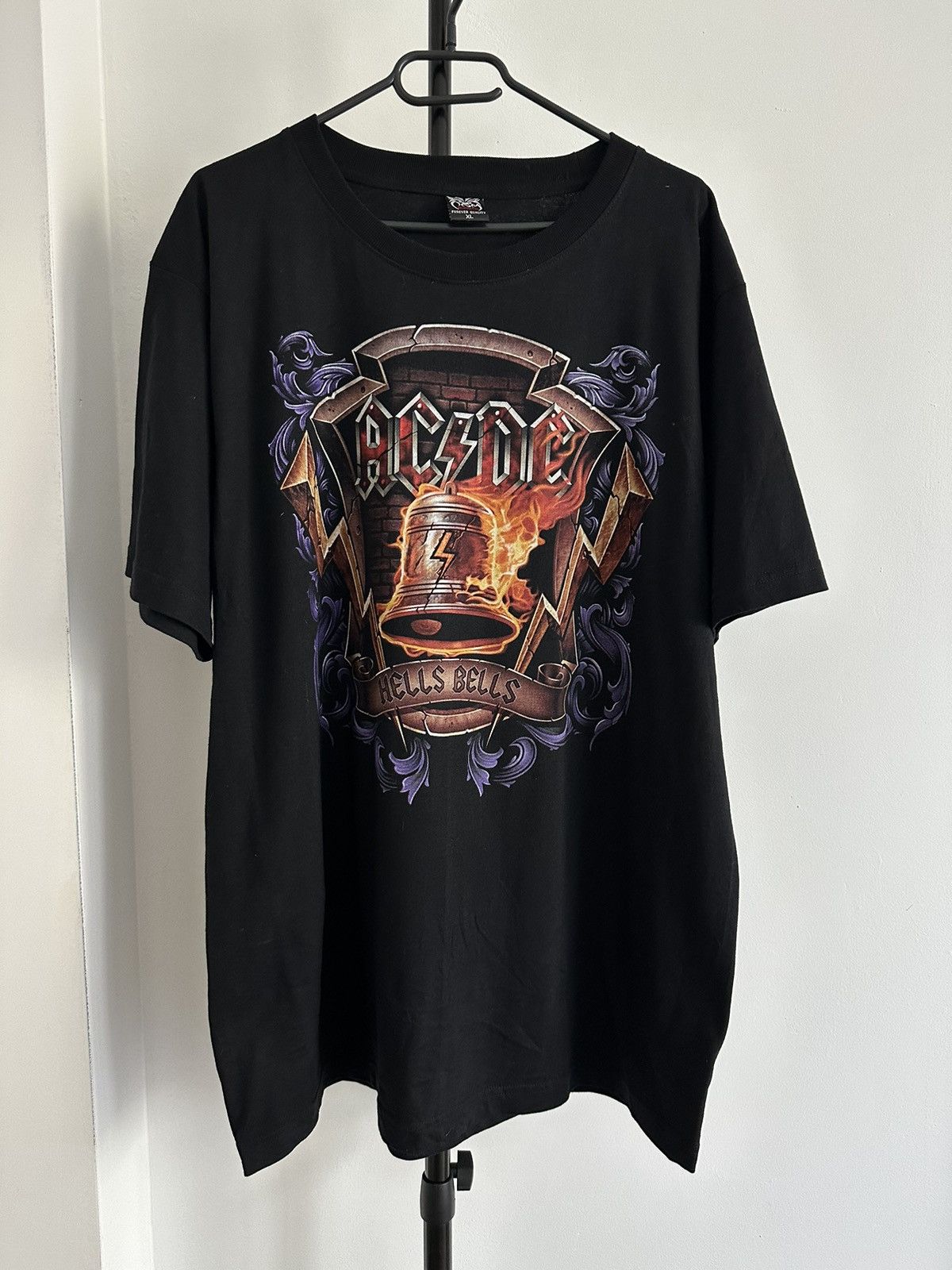 Band Tees AC/DC hells bells t shirt tee band rock metal heavy bootleg Size US XL / EU 56 / 4 - 2 Thumbnail