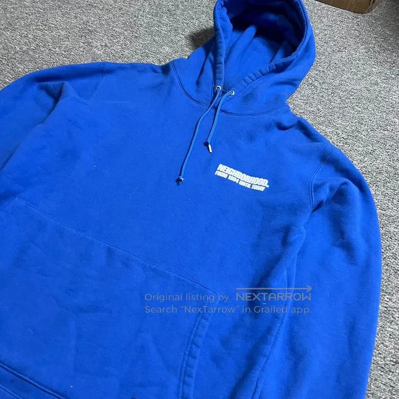 Neighborhood Neighborhood Blue Hooded Sweatshirt Size US XL / EU 56 / 4 - 6 Thumbnail