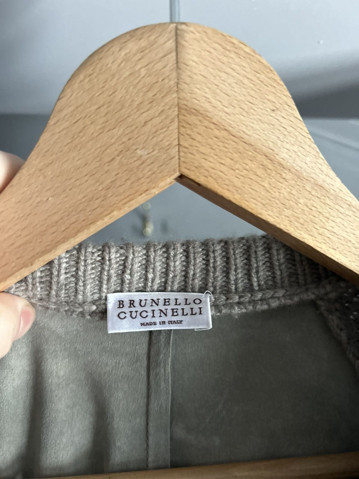 Brunello Cucinelli Brunello Cucinelli leather cashmere sweater cardigan Size US M / EU 48-50 / 2 - 8 Thumbnail