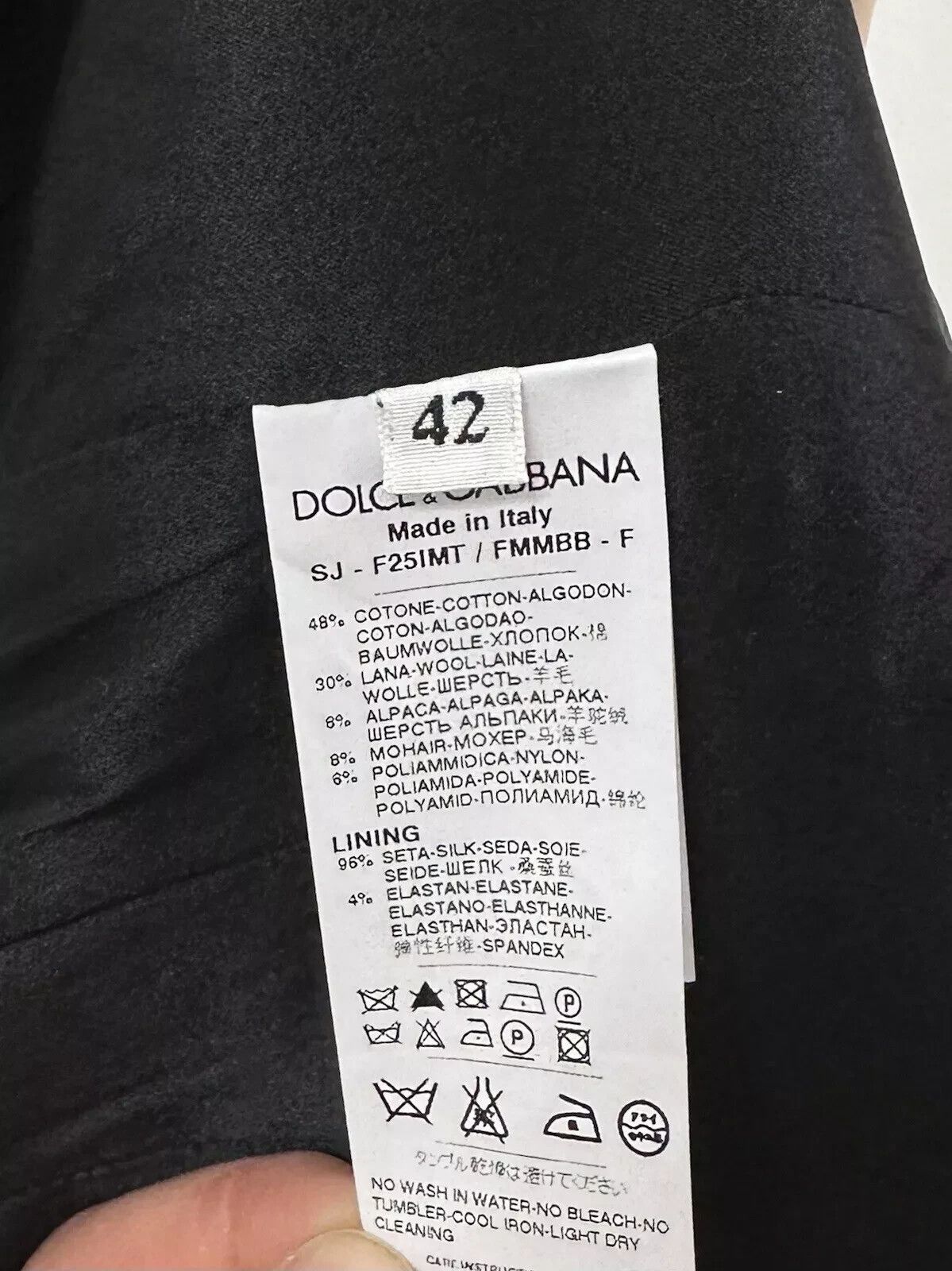 Dolce & Gabbana Dolce & Gabbana Women Fitted Blazer Coat Jacket Wool Alpaca Size M / US 6-8 / IT 42-44 - 16 Thumbnail