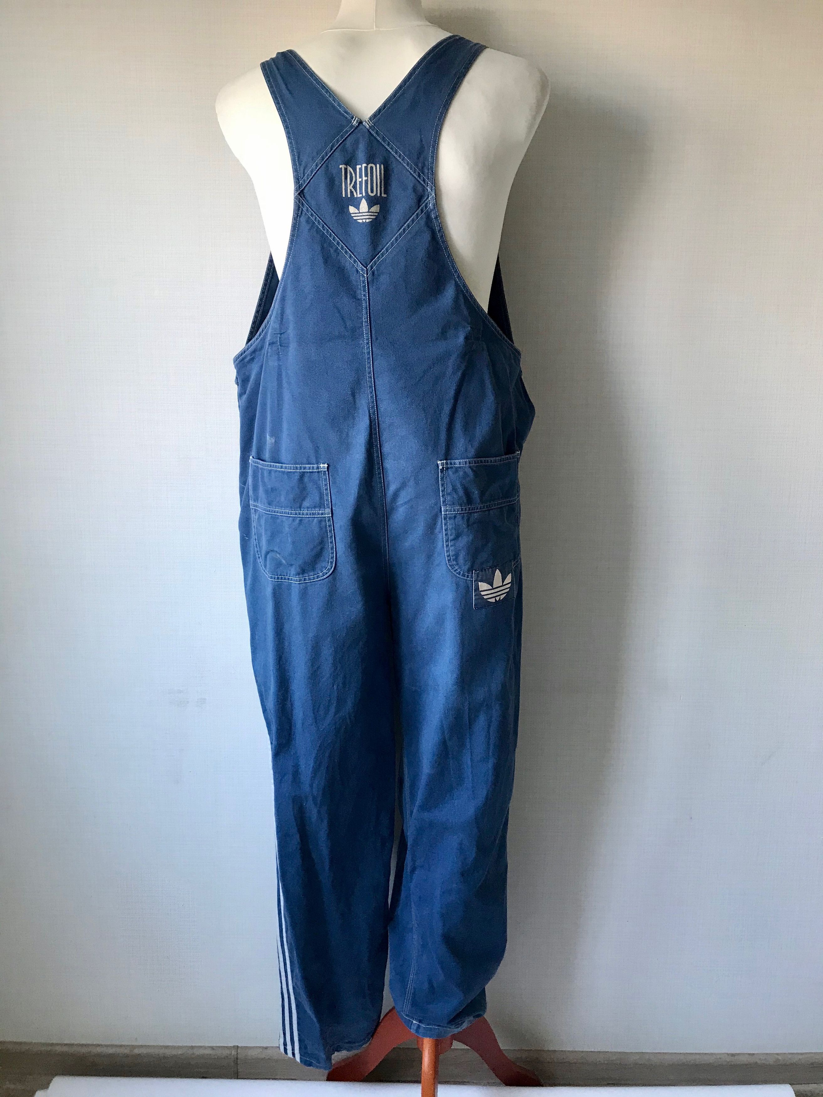 Adidas RARE Vintage Adidas Overall Denim Trefoil Size US 32 / EU 48 - 5 Thumbnail