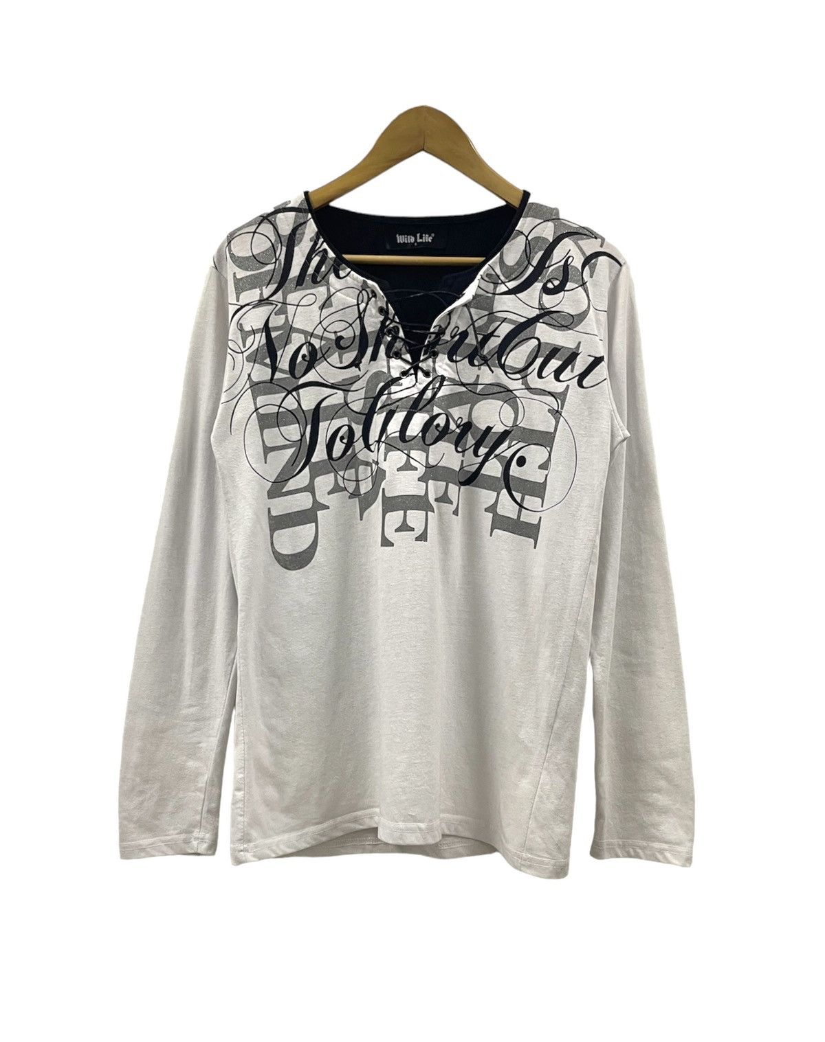 Japanese Brand Wild Life Japan Lace Poem Tshirts Size US S / EU 44-46 / 1 - 2 Thumbnail