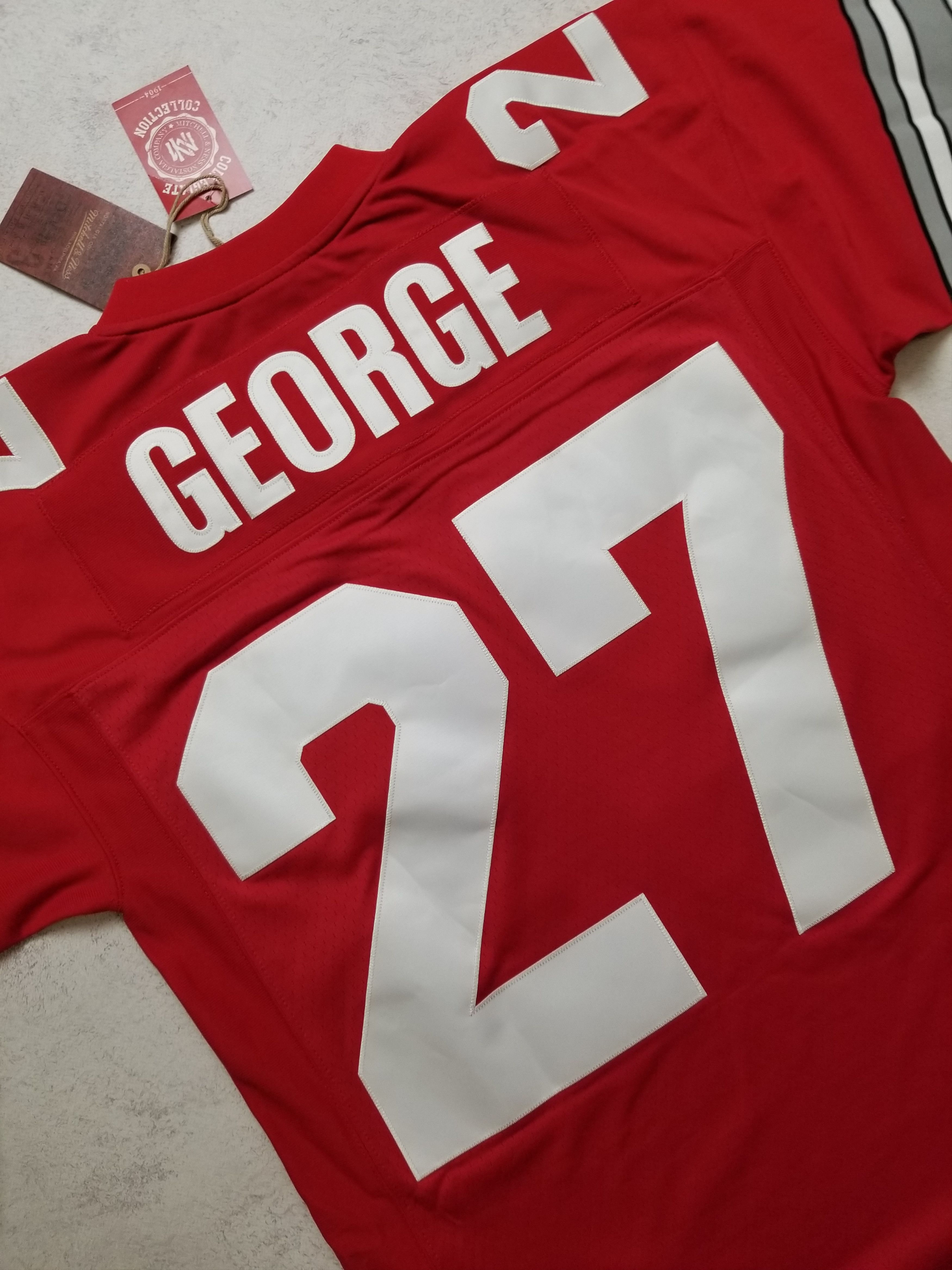 Mitchell & Ness NCAA FOOTBALL JERSEY OHIO STATE BUCKEYES 1995 EDDIE GEORGE Size US M / EU 48-50 / 2 - 7 Thumbnail