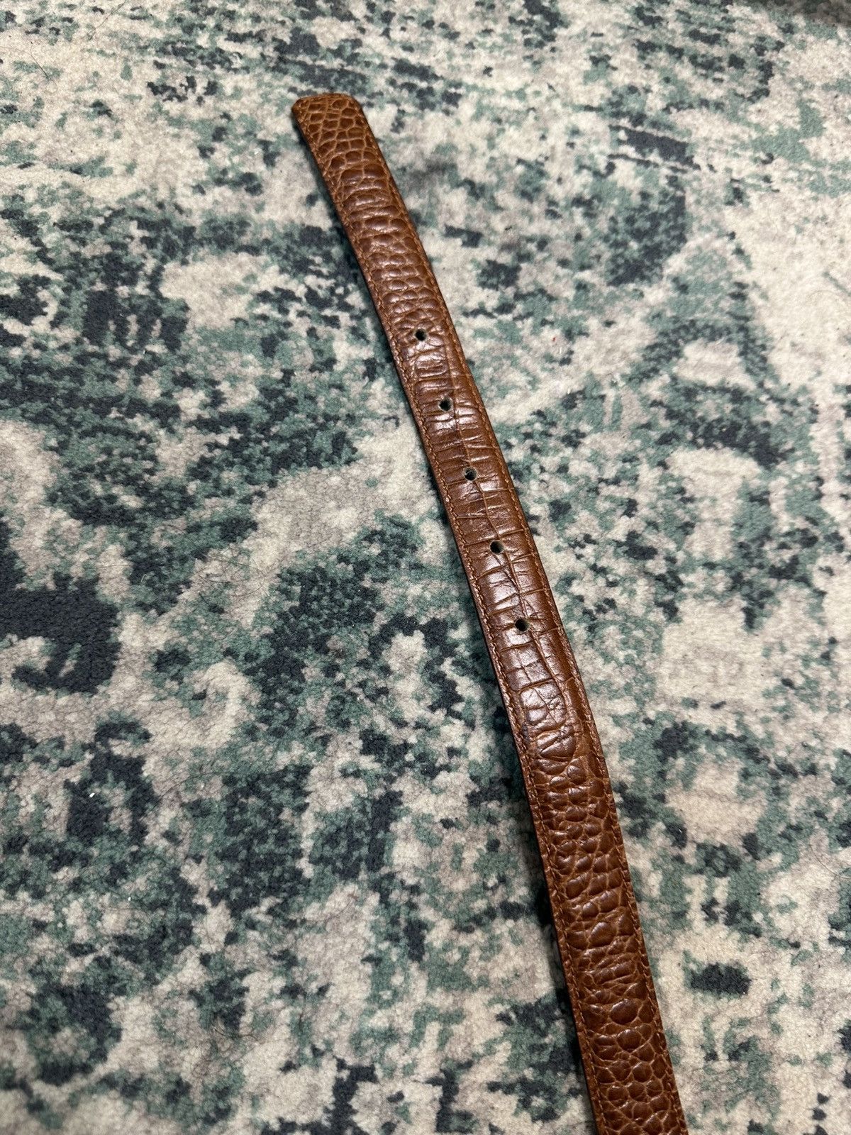 Max Mara × Weekend Max Mara Max Mara Made in Italy Croc Skin Belt Size ONE SIZE - 10 Thumbnail