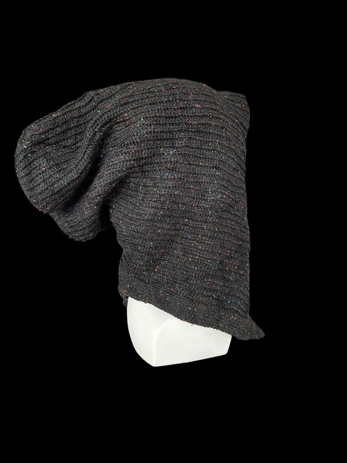 Japanese Brand × Kapital × Vintage Crochet Knitted Handmade Big Beanie Hats Custom☠️🎌 Size ONE SIZE - 4 Thumbnail
