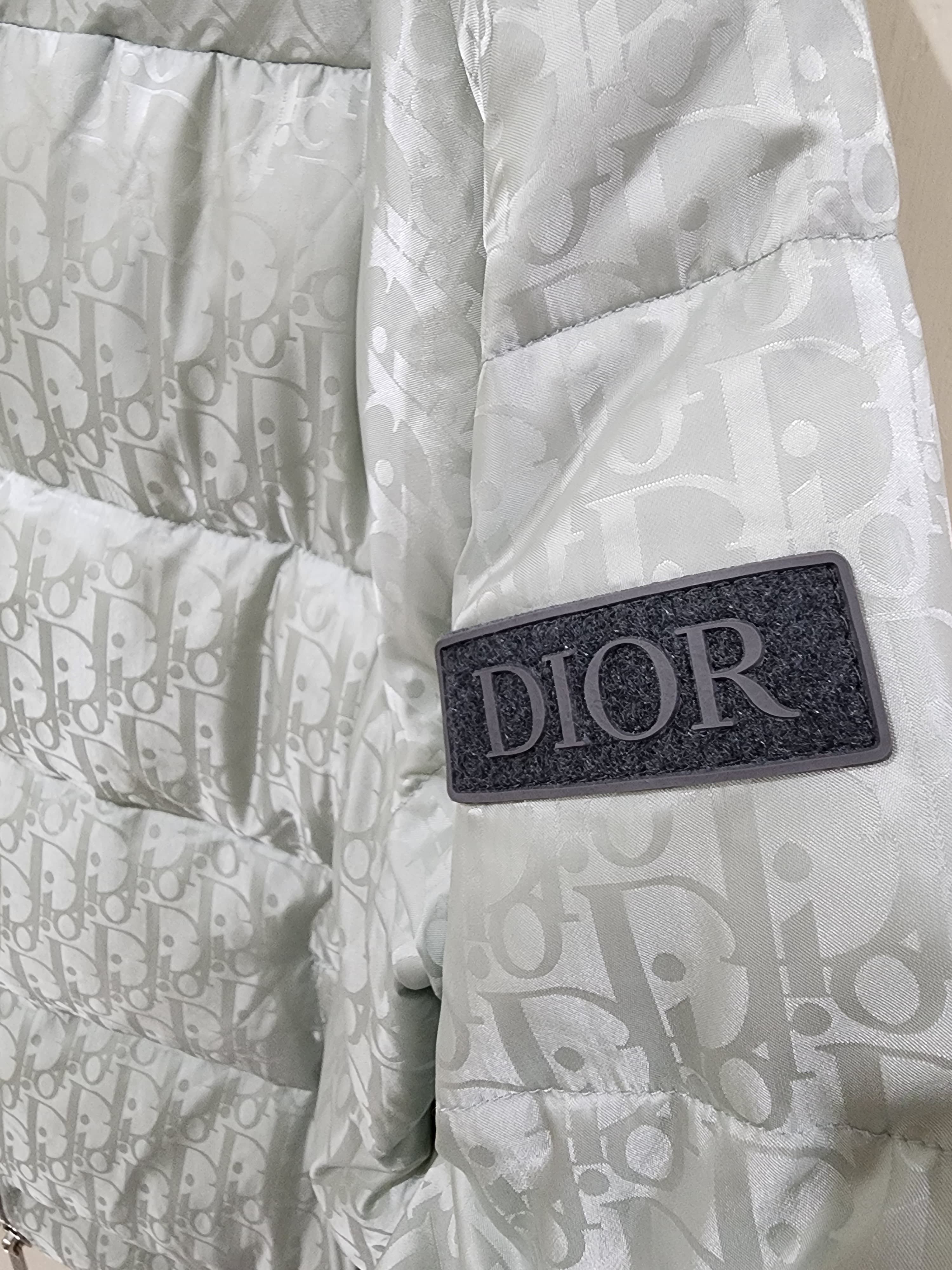 Dior Dior Classic Oblicque Full Print Logo Down Jacket Size US L / EU 52-54 / 3 - 3 Thumbnail