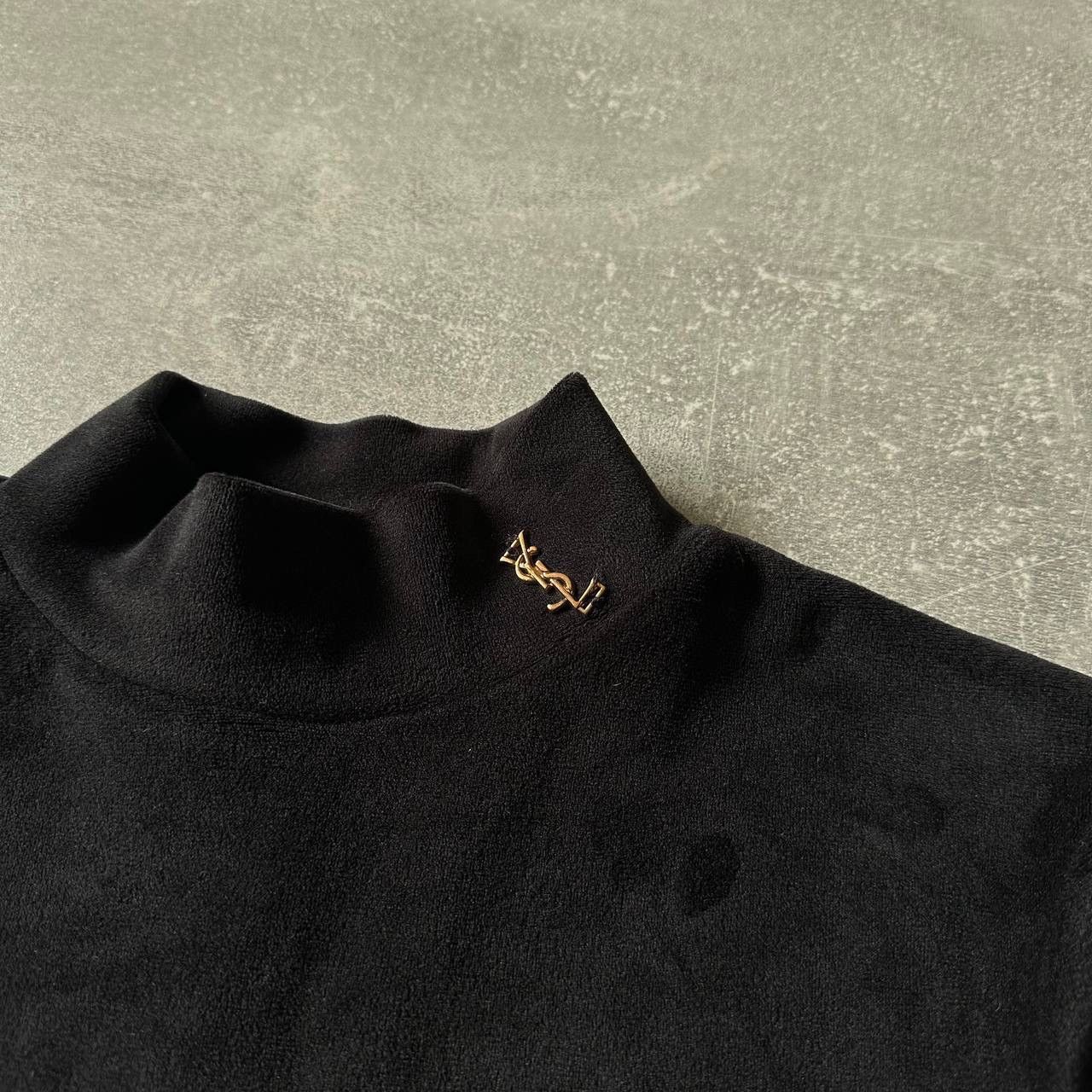 Vintage YVES SAINT LAURENT YSL SWEATSHIRT FLEECE SWEATER old money Size XS / US 0-2 / IT 36-38 - 2 Thumbnail