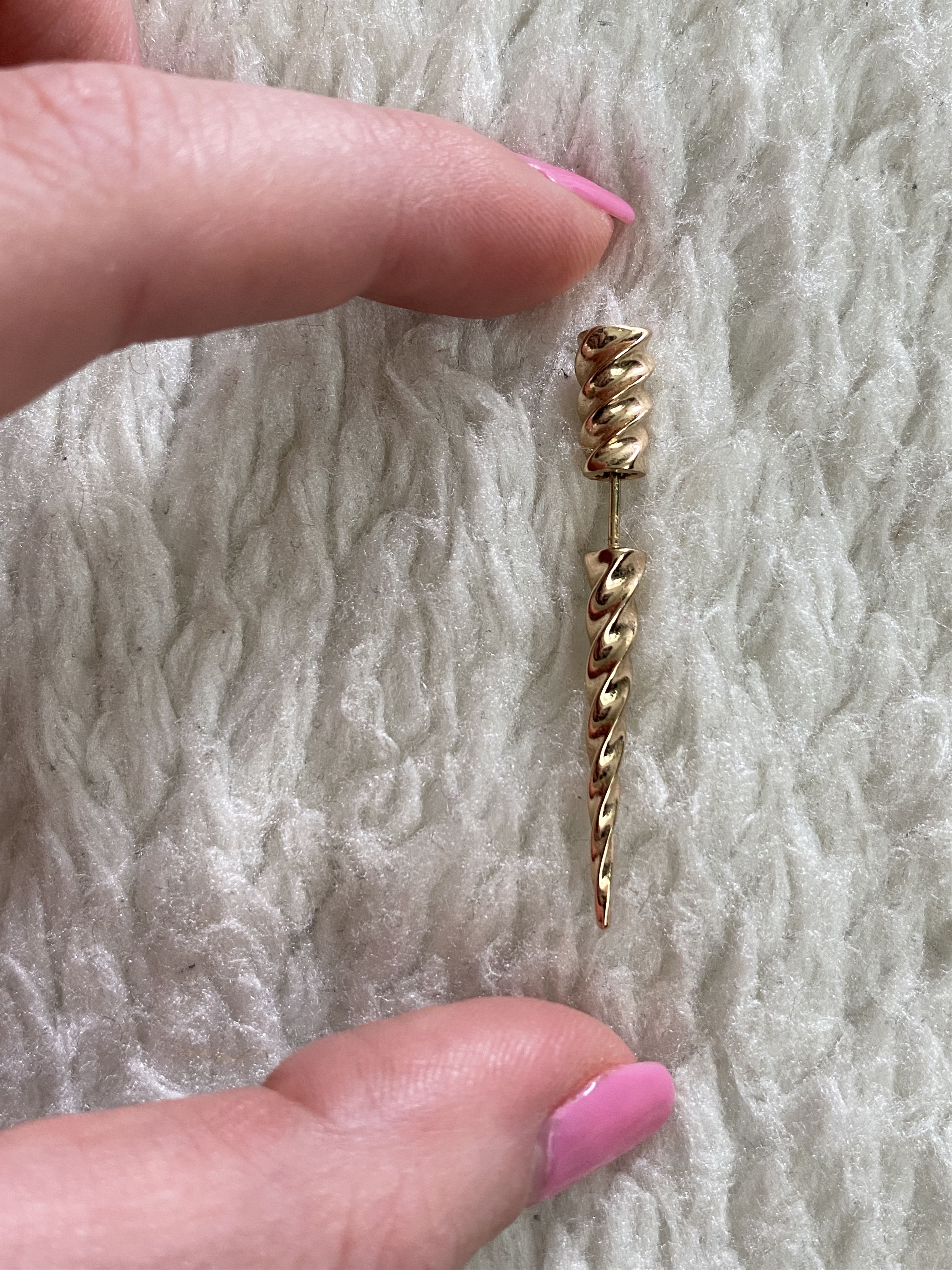 Other Unicorn Horn Single Earring – 18K Gold-Plated Size ONE SIZE - 1 Thumbnail