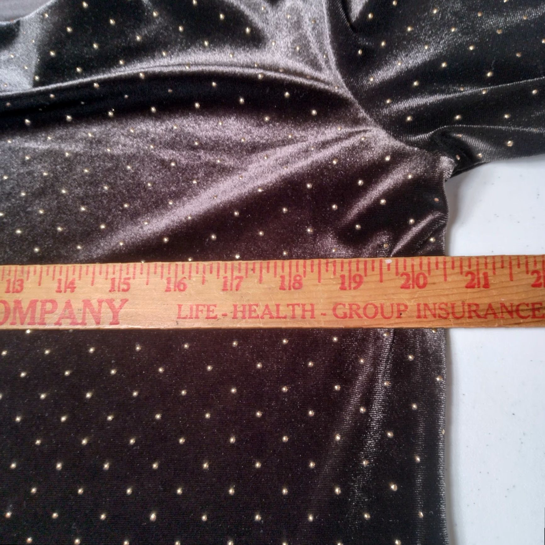 Vintage VINTAGE Jacklyn Smith Velour Shirt Women L Black Gold Studded Draped Neck Stretch Shirt Womens Regular 3/4 Sleeve Size L / US 10 / IT 46 - 4 Thumbnail