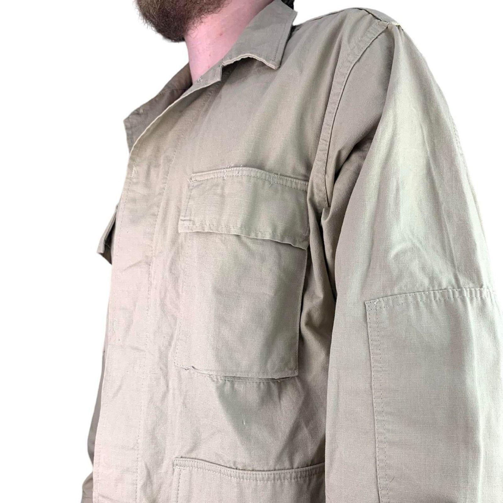 Rothco Vintage Rip Stop Cotton Khaki Military Fatigue Jacket Size US L / EU 52-54 / 3 - 2 Thumbnail