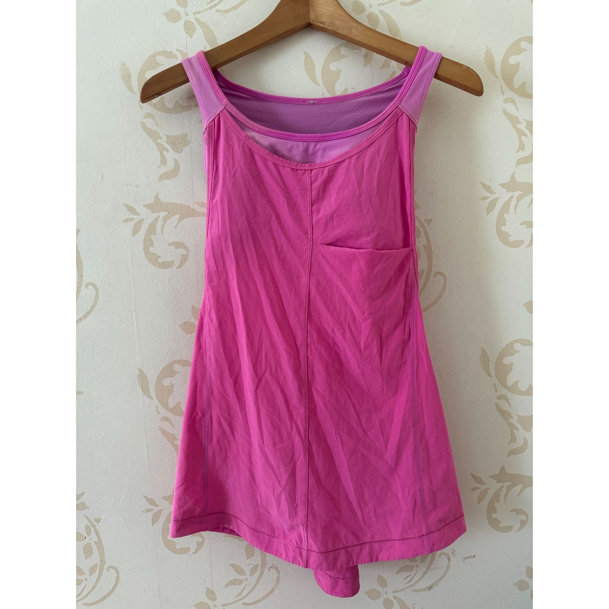 Lululemon Lululemon Pink w/Built-in Bra Power Y Tank Top - Ladies Size Size S / US 4 / IT 40 - 1 Thumbnail