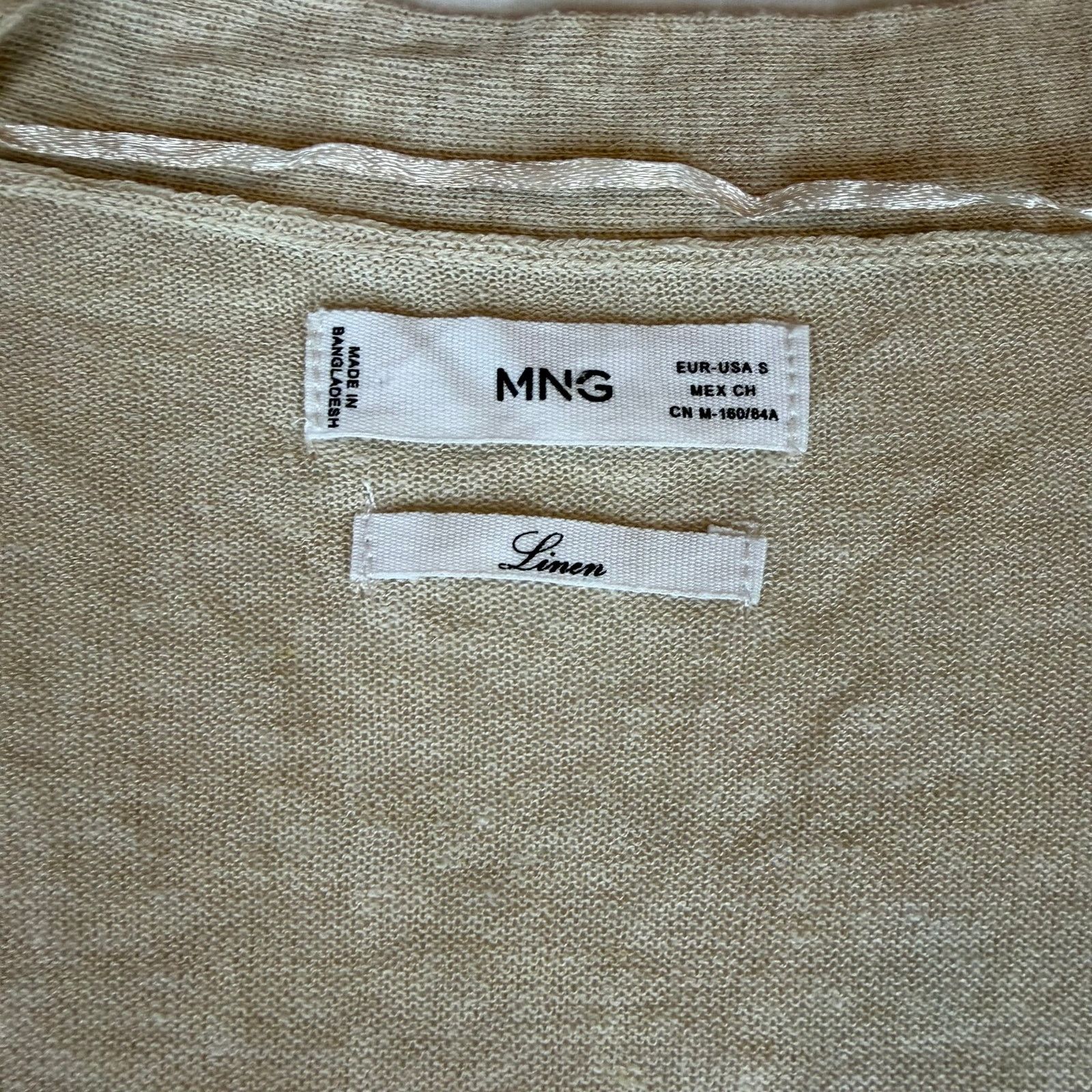 Mango MNG Mango Linen Cardigan Size S Size S / US 4 / IT 40 - 3 Thumbnail